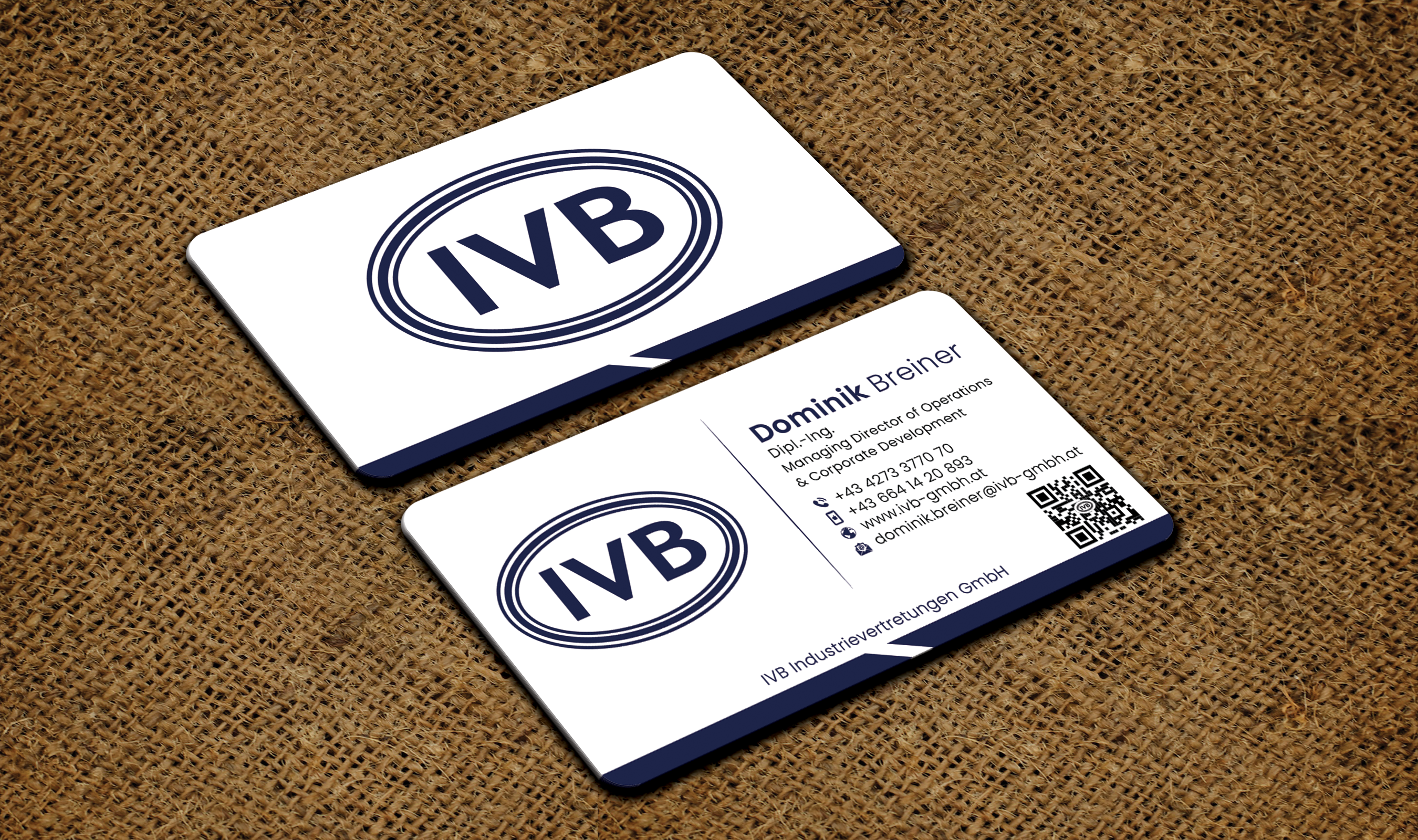 Visitenkarten-Design von DesignerShahadat für IVB Industrievertretungen GmbH | Design #34253189