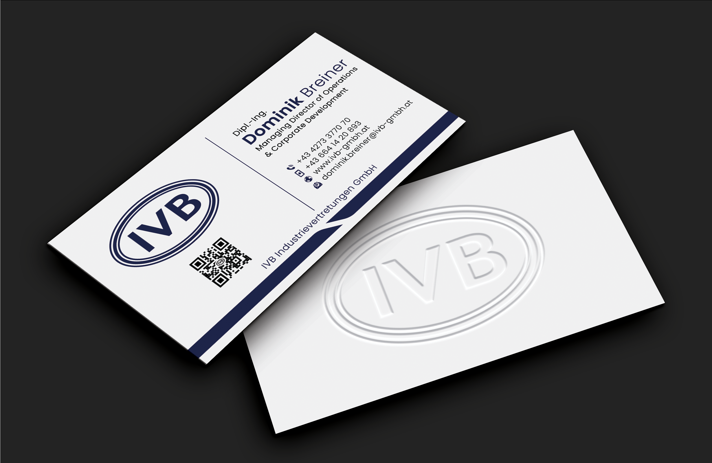 Visitenkarten-Design von DesignerShahadat für IVB Industrievertretungen GmbH | Design #34253777