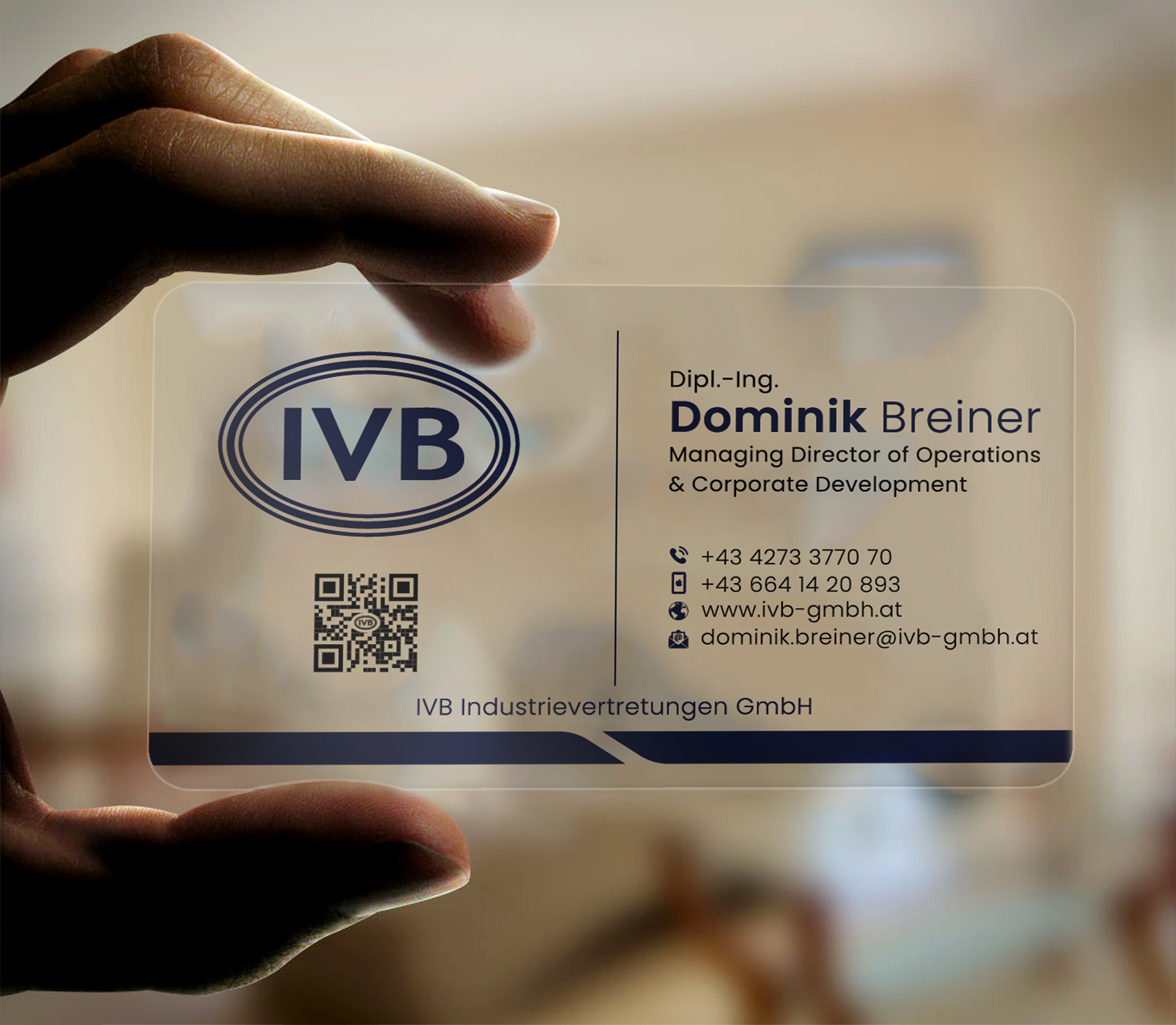 Design de Carte de Visite par DesignerShahadat pour IVB Industrievertretungen GmbH | Design #34253780