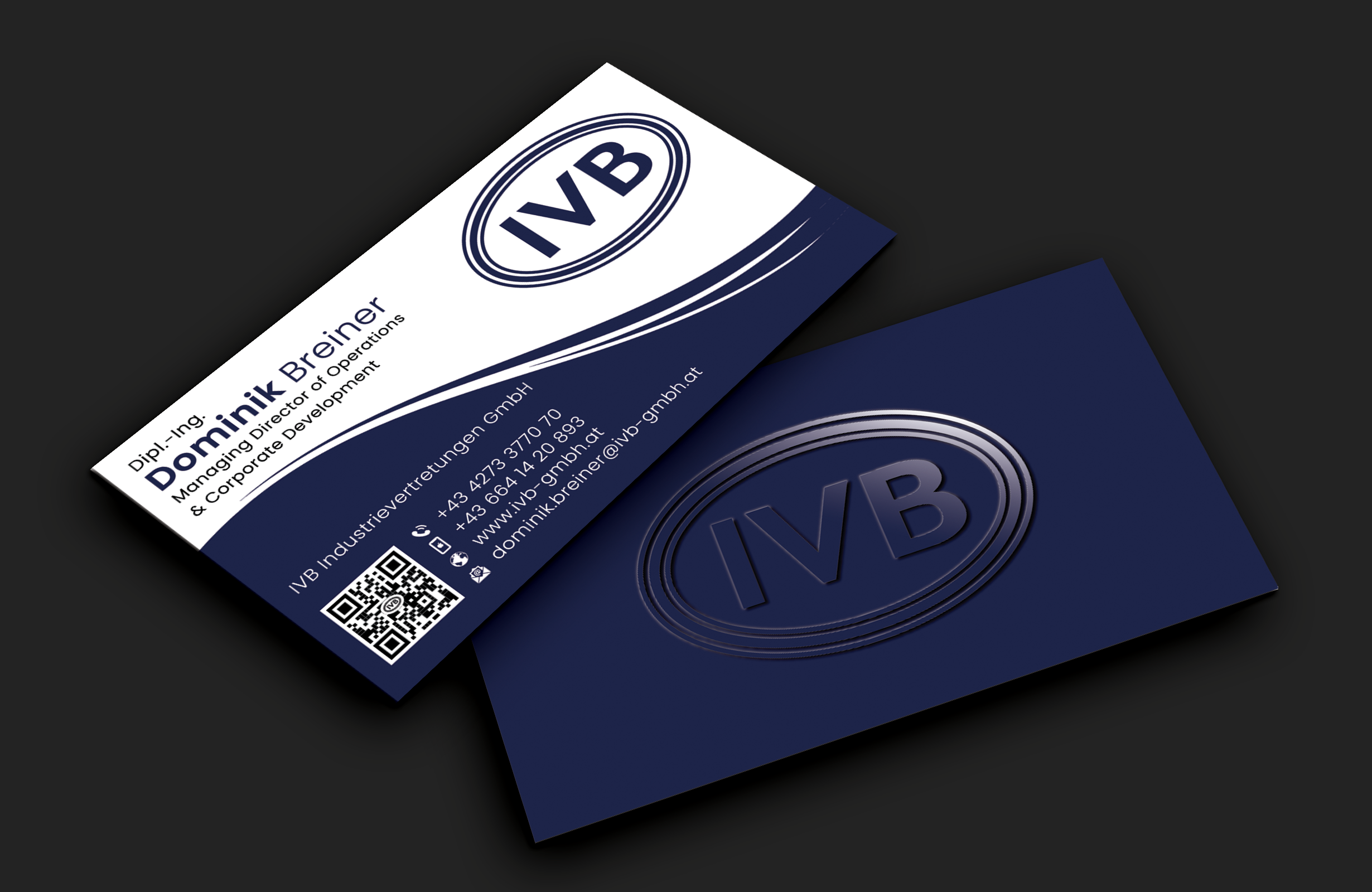 Business Card Design by DesignerShahadat for IVB Industrievertretungen GmbH | Design #34253795