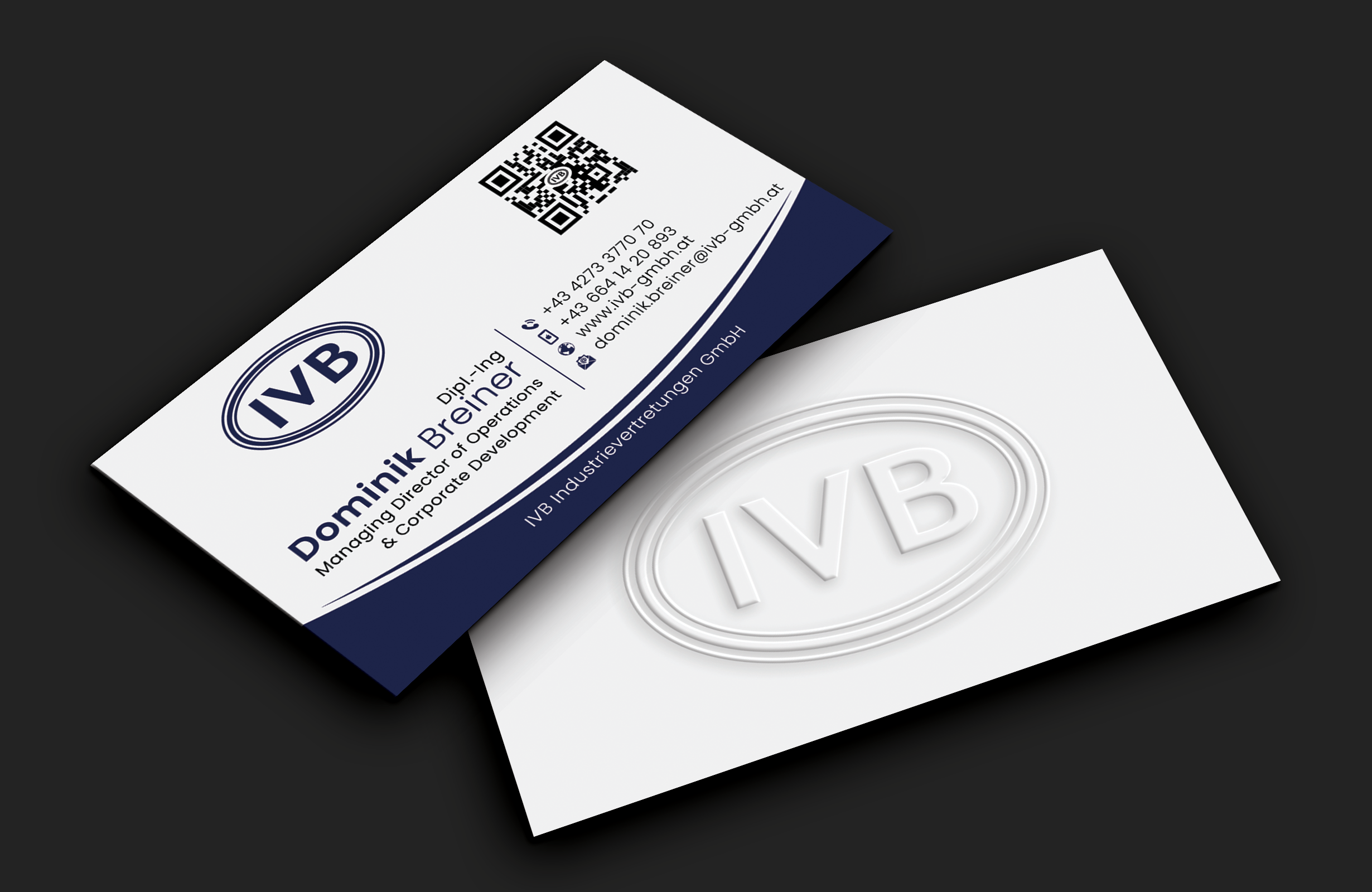 Business Card Design by DesignerShahadat for IVB Industrievertretungen GmbH | Design #34253796