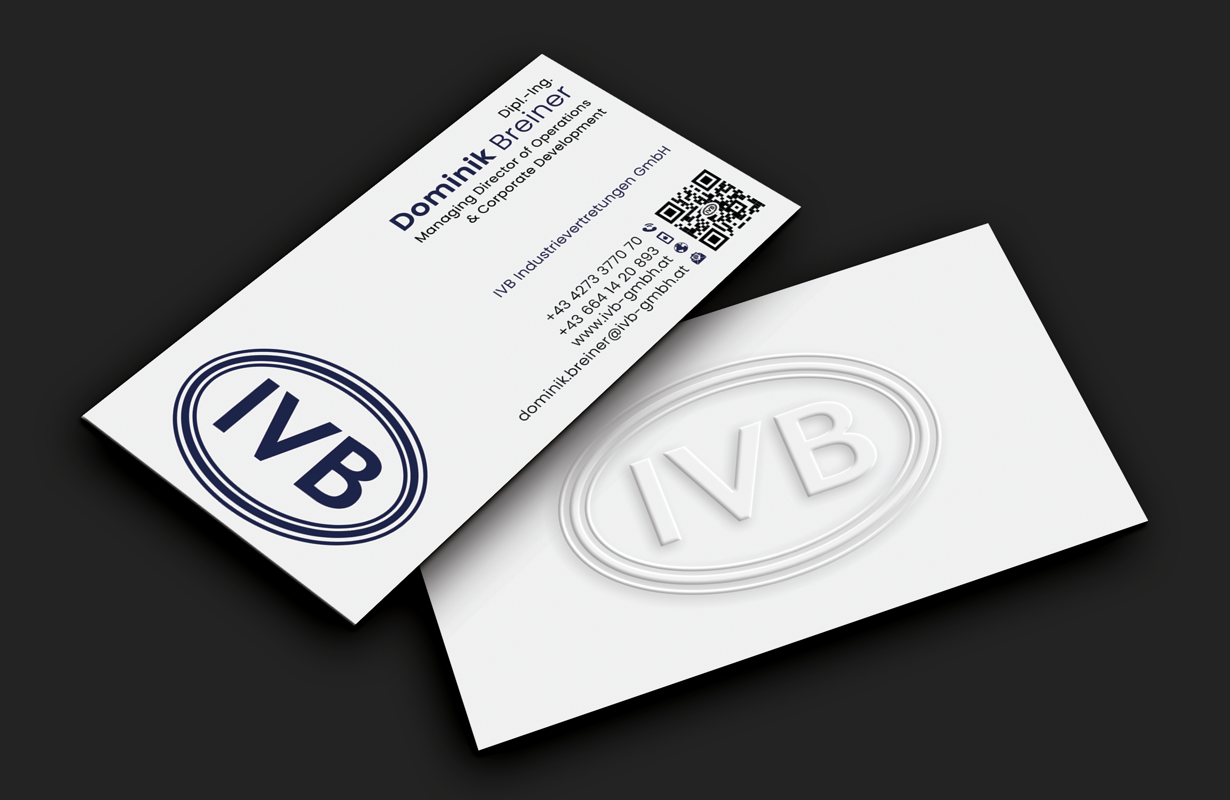 Business Card Design by DesignerShahadat for IVB Industrievertretungen GmbH | Design #34253800