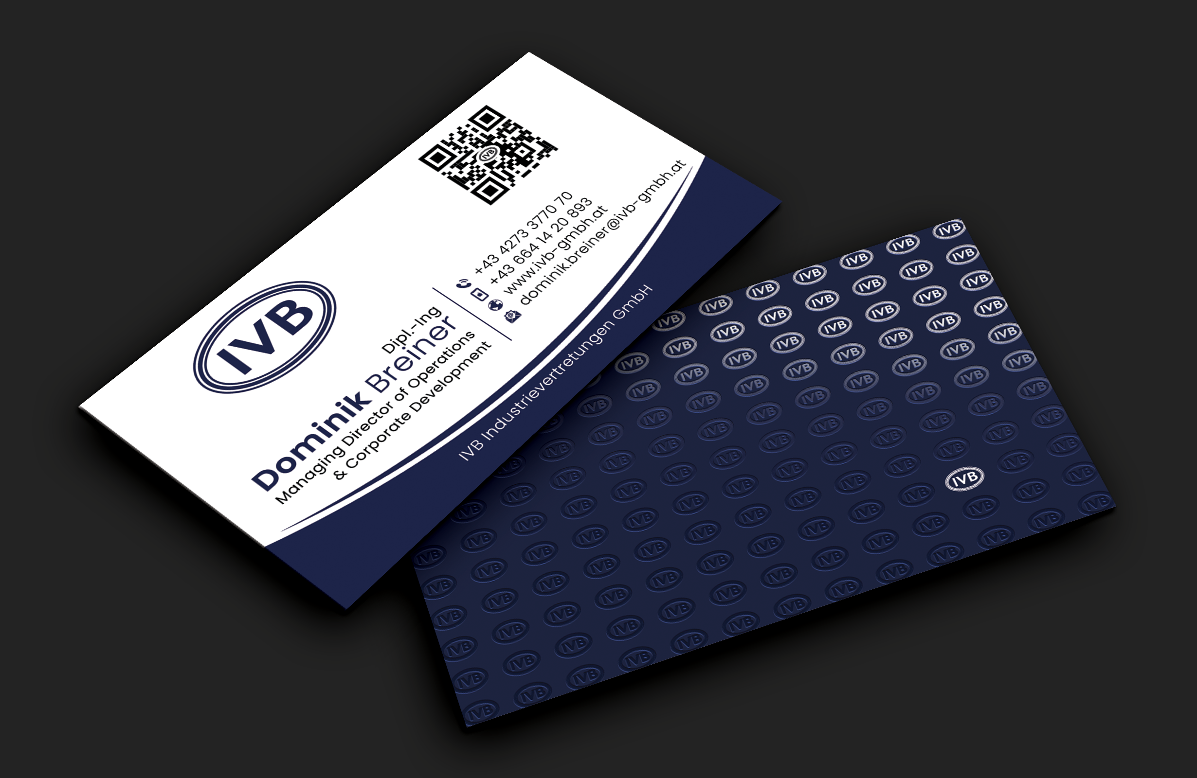 Business Card Design by DesignerShahadat for IVB Industrievertretungen GmbH | Design #34253801