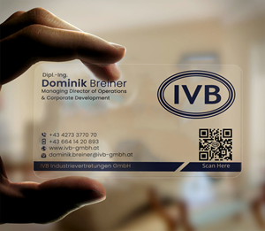 Visitenkarten-Design von DesignerShahadat für IVB Industrievertretungen GmbH | Design: #34253803