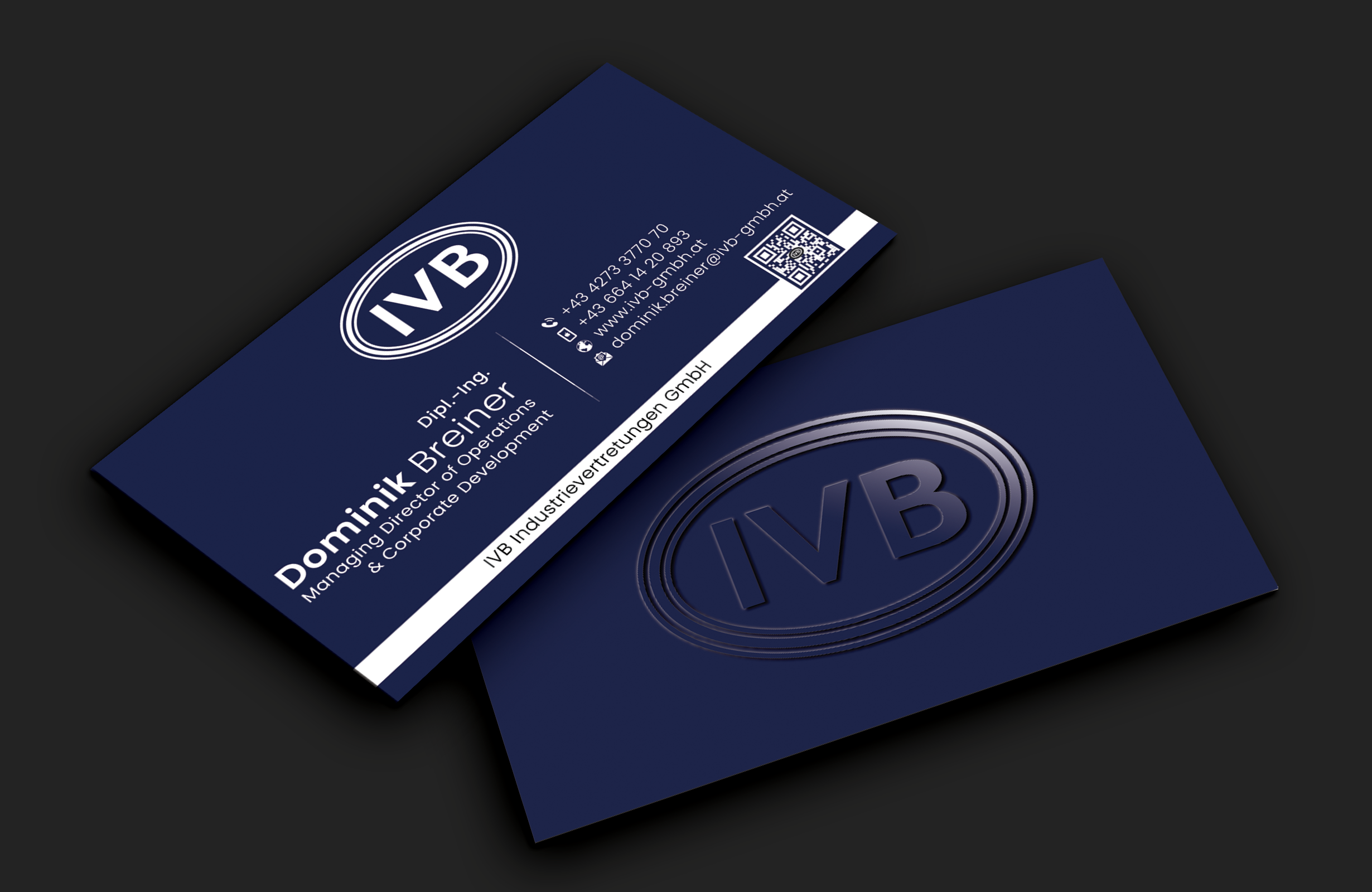 Business Card Design by DesignerShahadat for IVB Industrievertretungen GmbH | Design #34253869