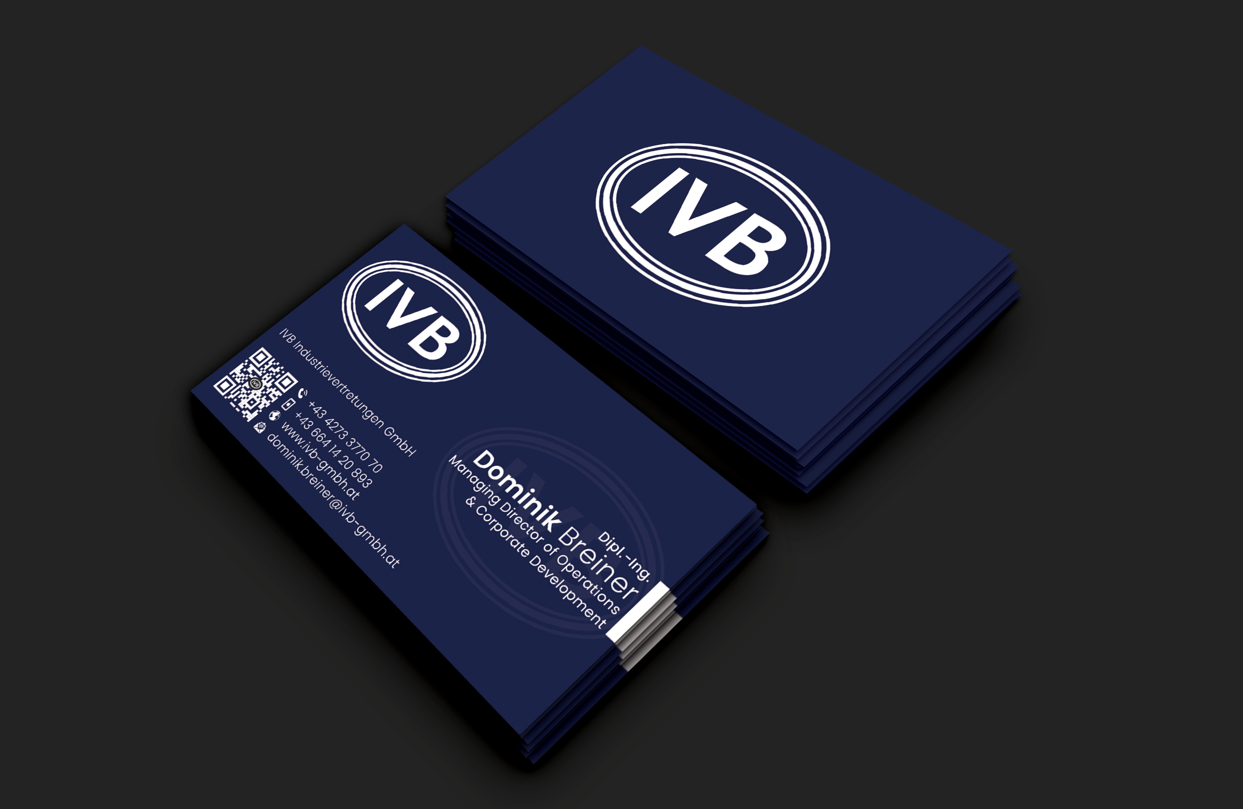 Business Card Design by DesignerShahadat for IVB Industrievertretungen GmbH | Design #34253876