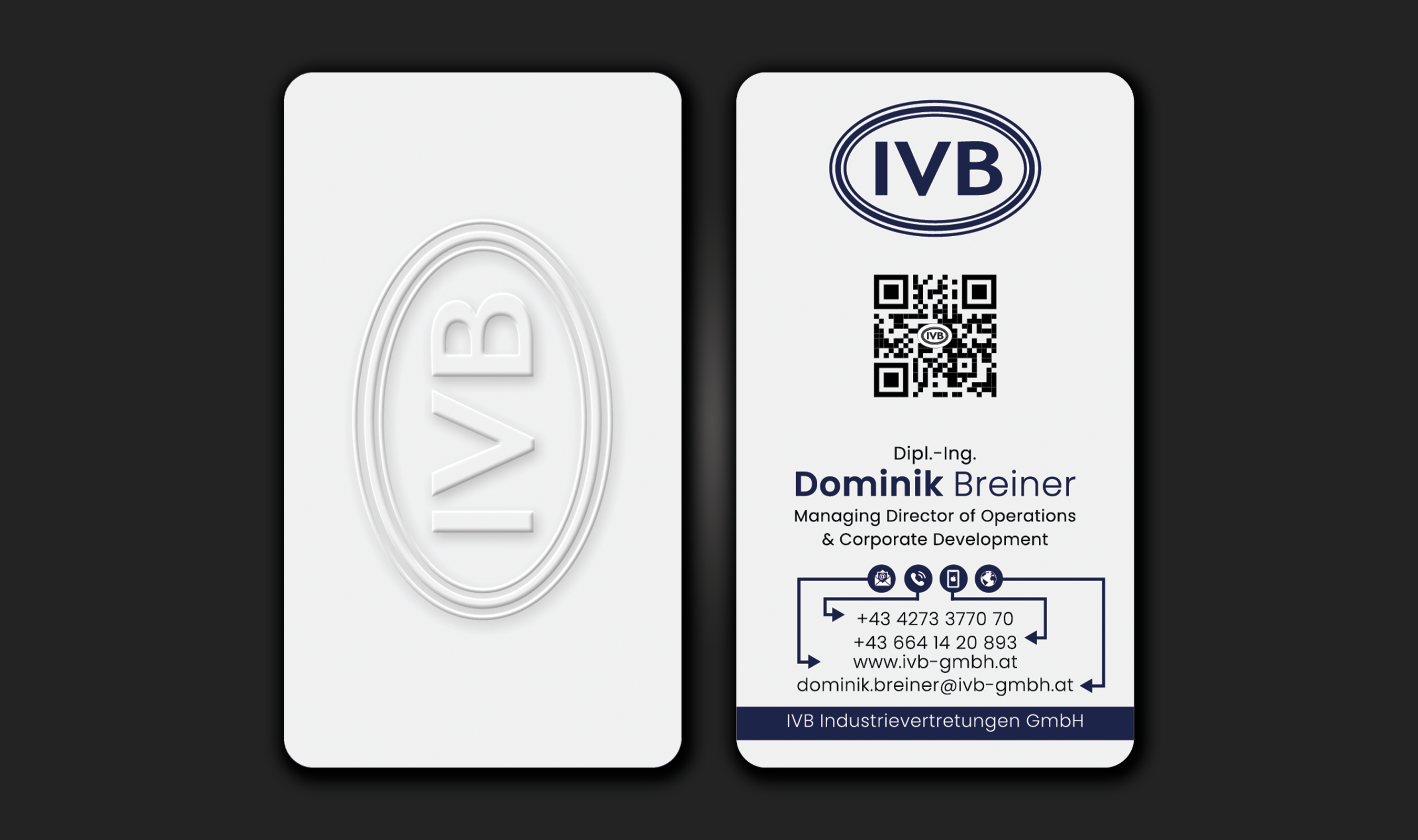 Business Card Design by DesignerShahadat for IVB Industrievertretungen GmbH | Design #34257417