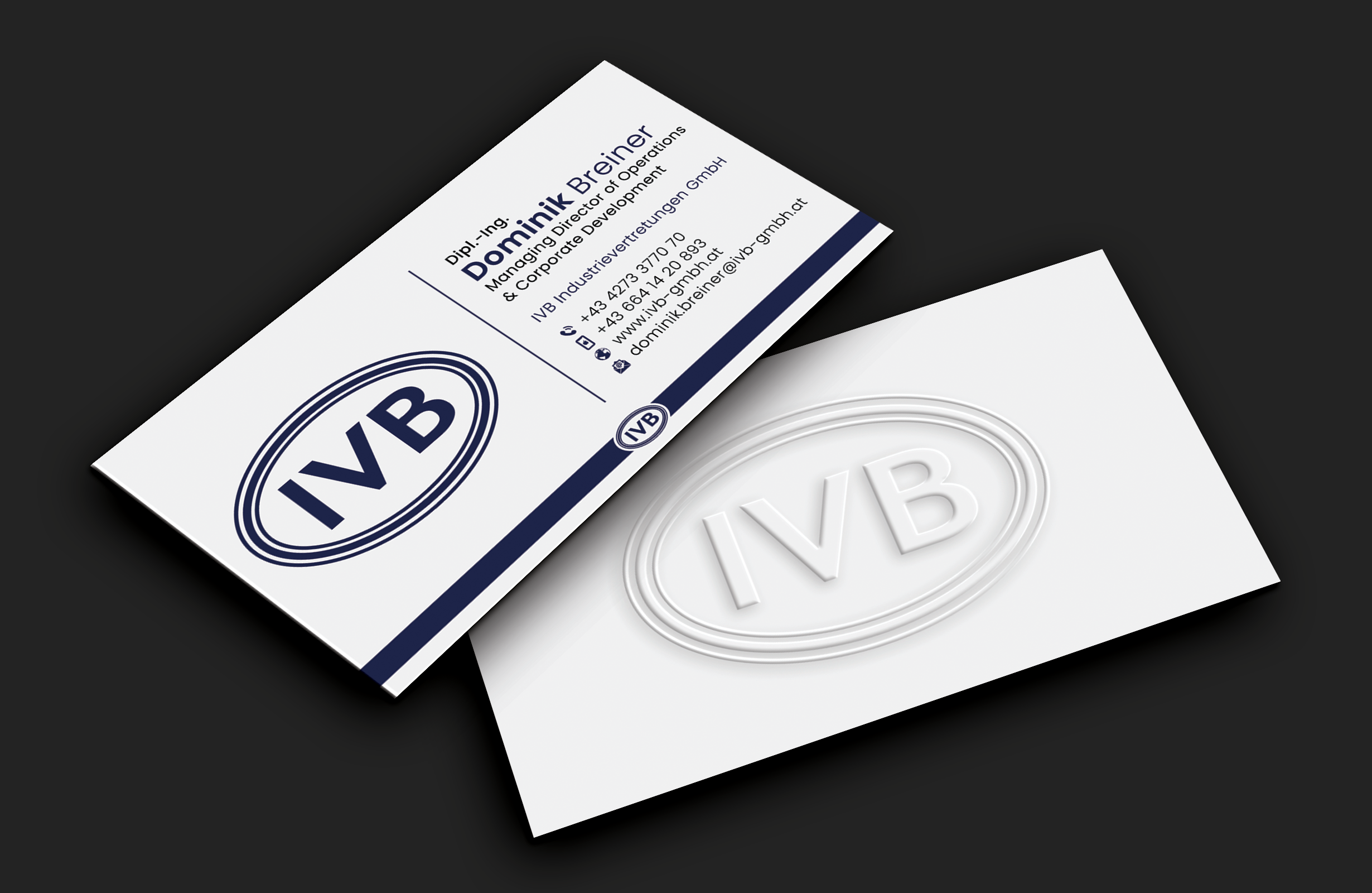Business Card Design by DesignerShahadat for IVB Industrievertretungen GmbH | Design #34257425