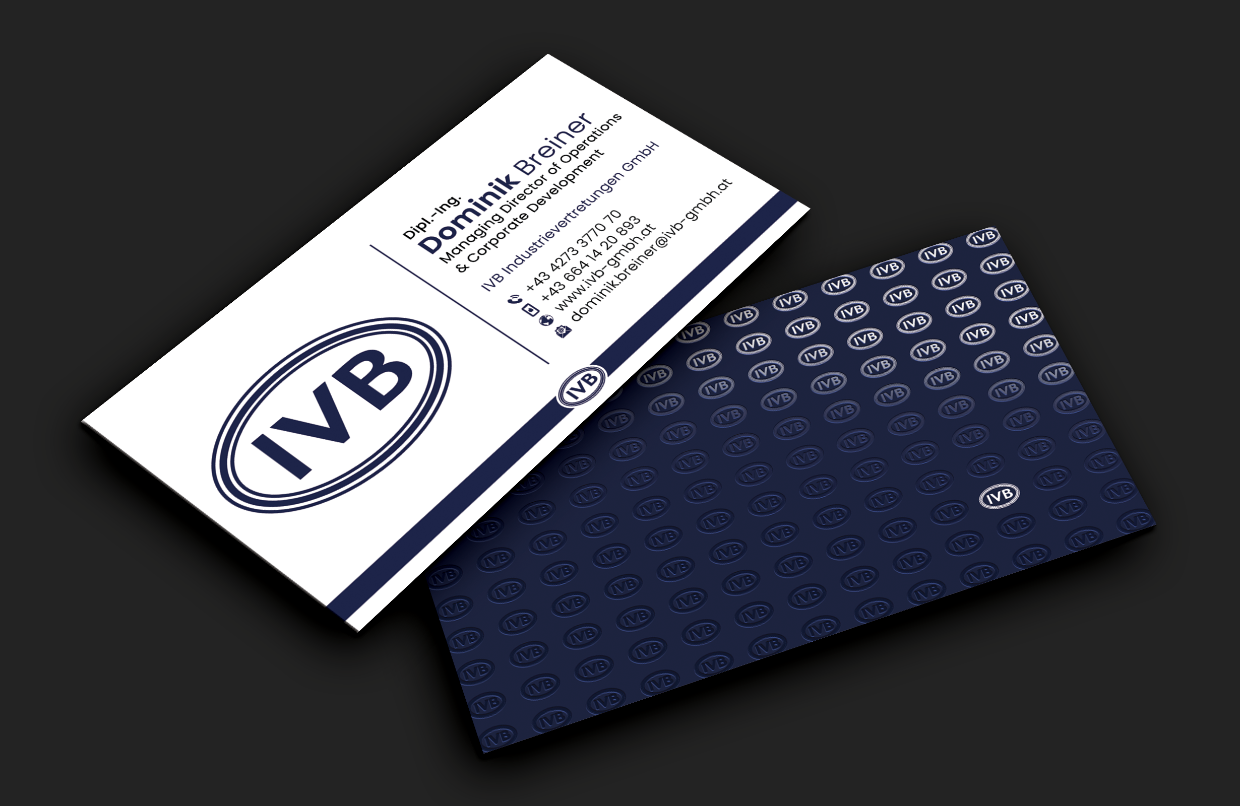 Business Card Design by DesignerShahadat for IVB Industrievertretungen GmbH | Design #34257426