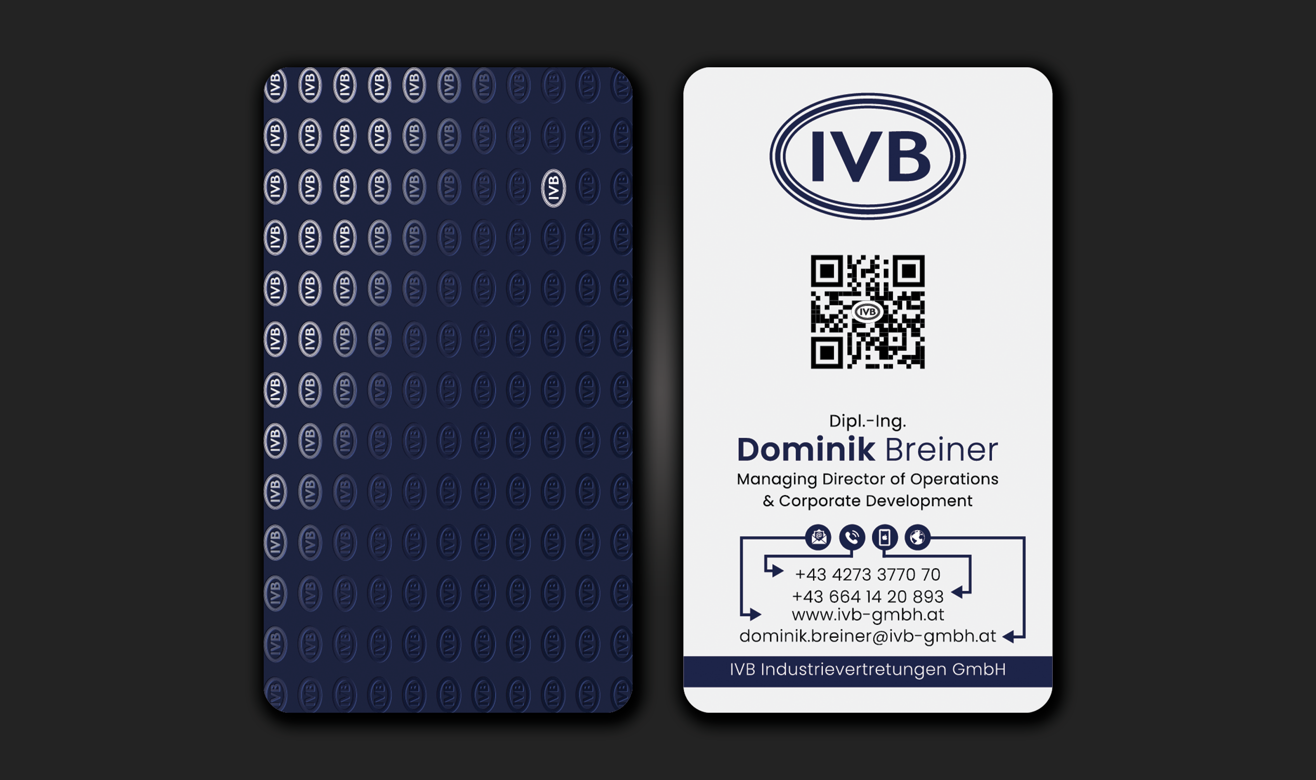Business Card Design by DesignerShahadat for IVB Industrievertretungen GmbH | Design #34257431
