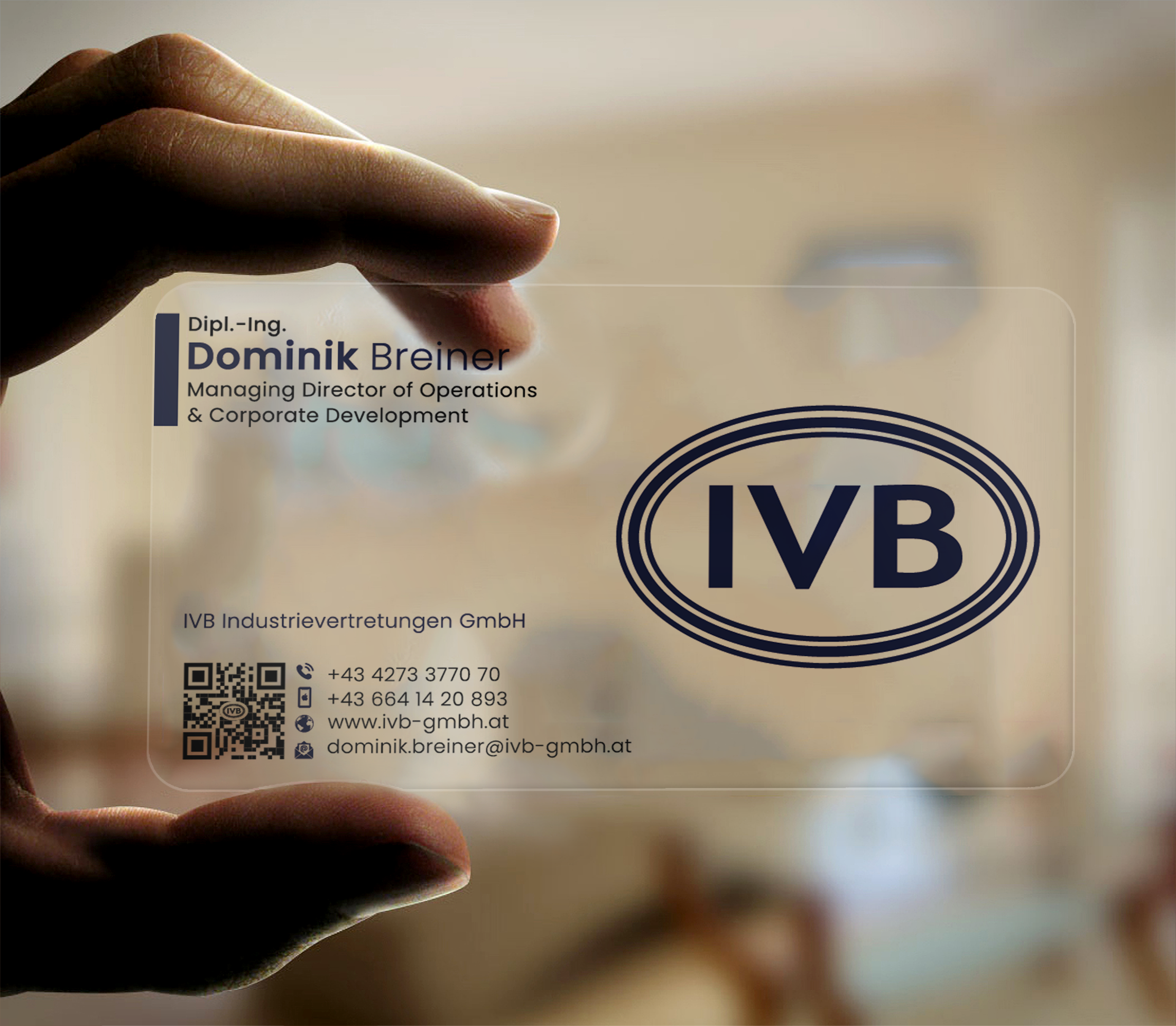 Business Card Design by DesignerShahadat for IVB Industrievertretungen GmbH | Design #34257444