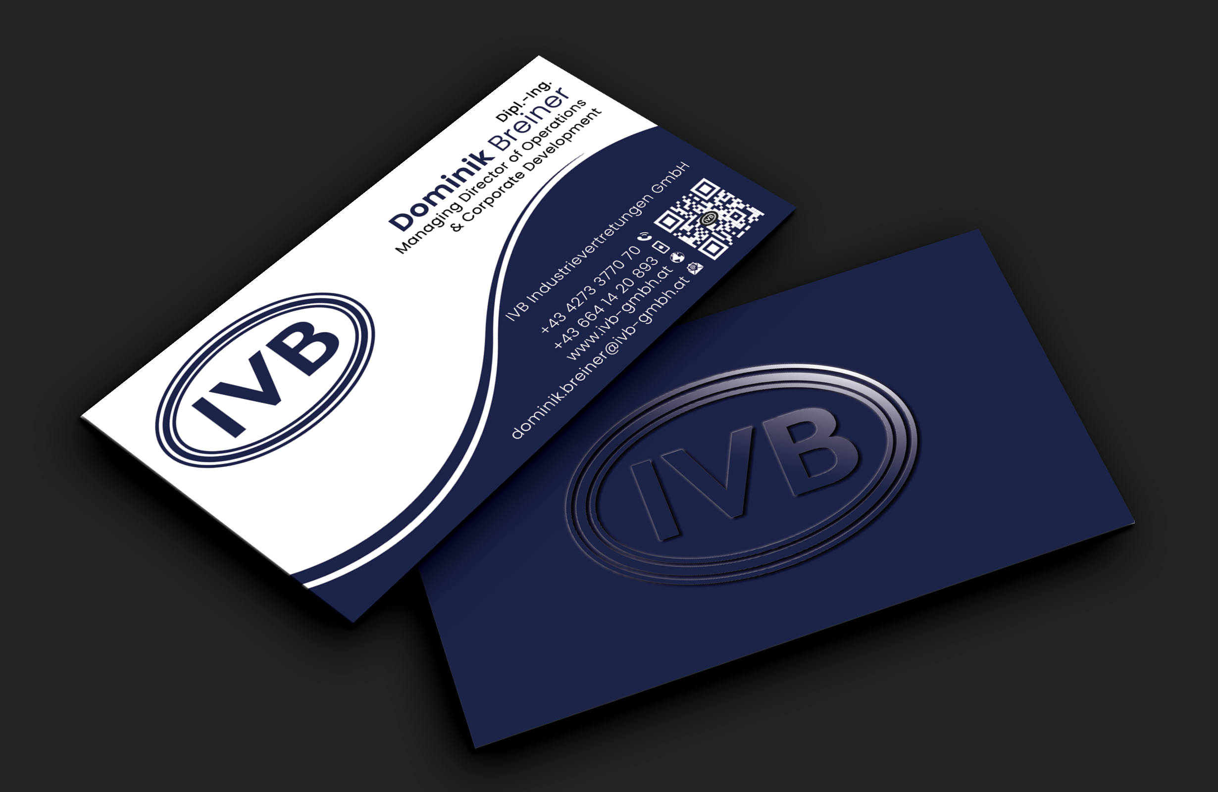 Business Card Design by DesignerShahadat for IVB Industrievertretungen GmbH | Design #34262452