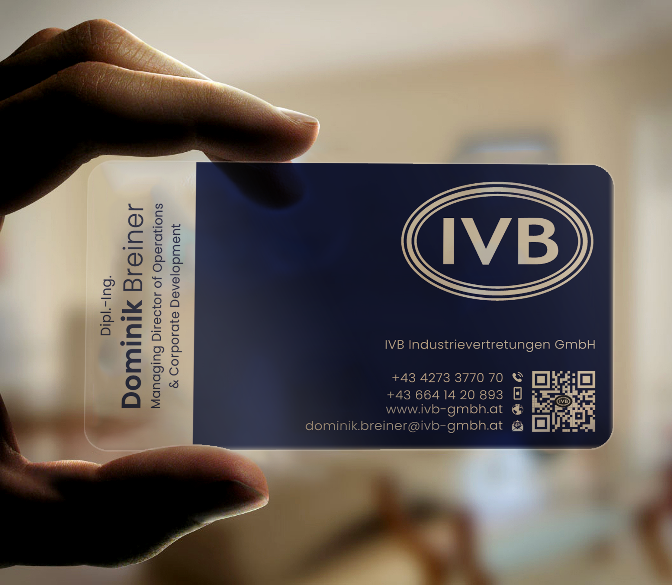 Diseño de Tarjeta de Presentación por DesignerShahadat para IVB Industrievertretungen GmbH | Diseño #34262454