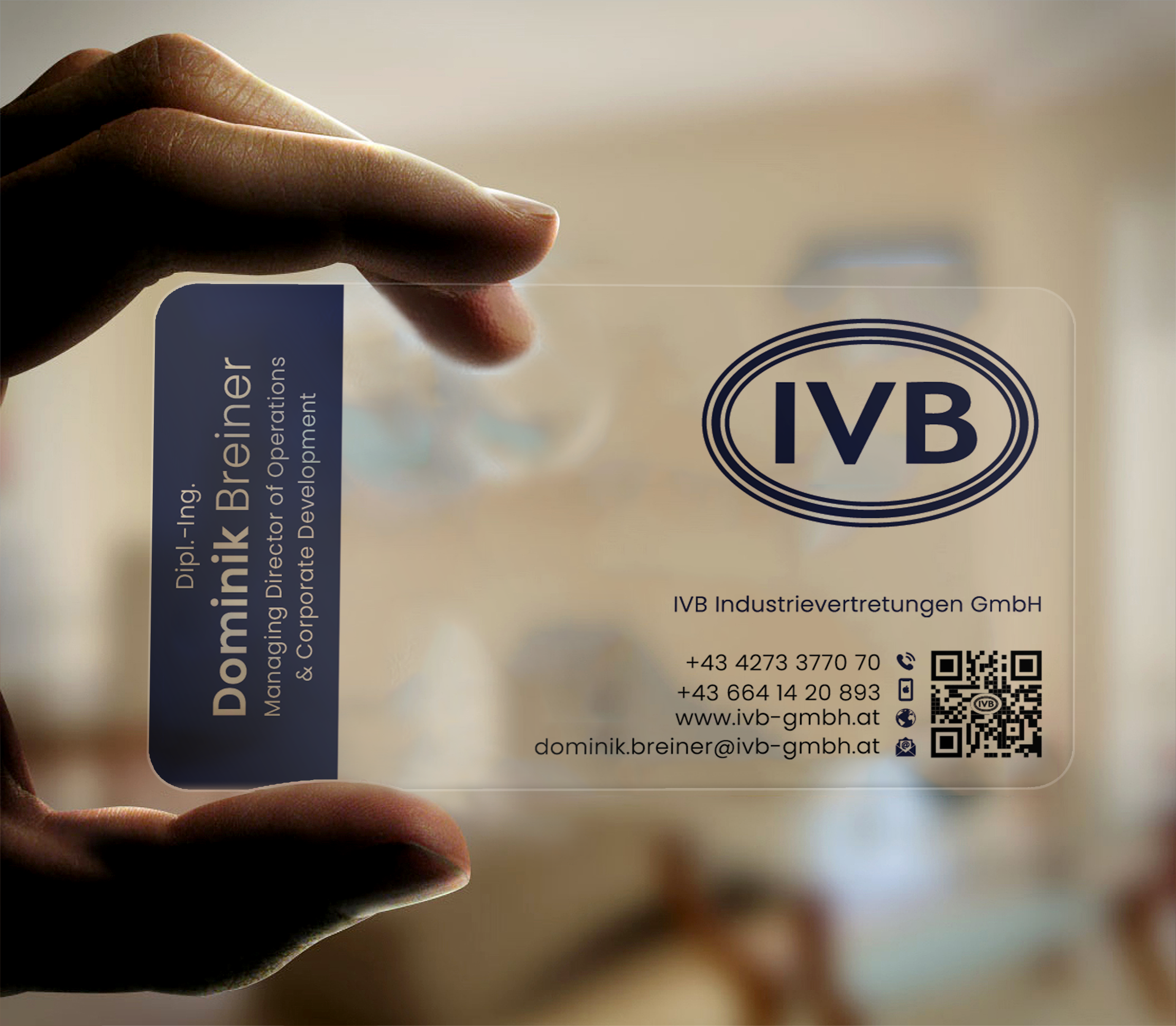 Business Card Design by DesignerShahadat for IVB Industrievertretungen GmbH | Design #34262458