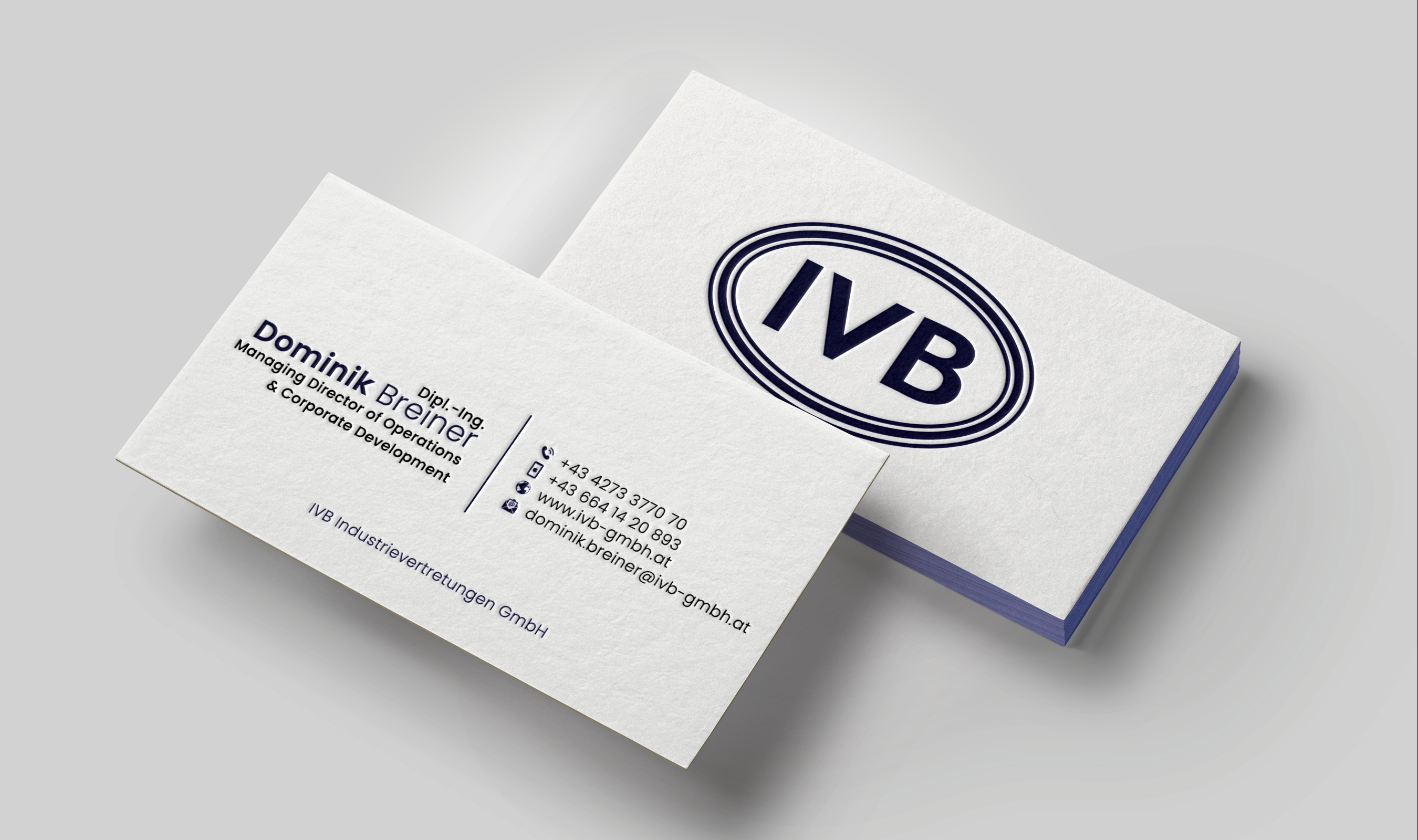 Business Card Design by DesignerShahadat for IVB Industrievertretungen GmbH | Design #34272456