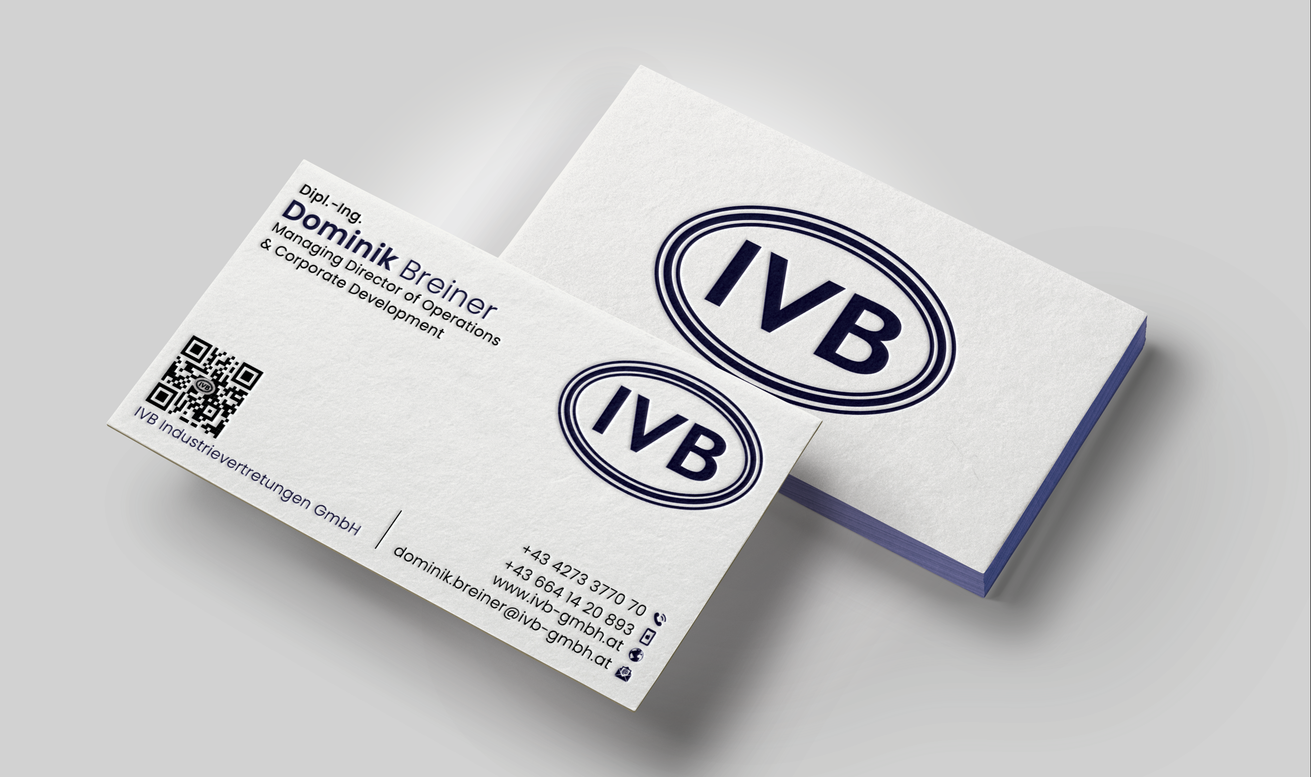 Business Card Design by DesignerShahadat for IVB Industrievertretungen GmbH | Design #34272457