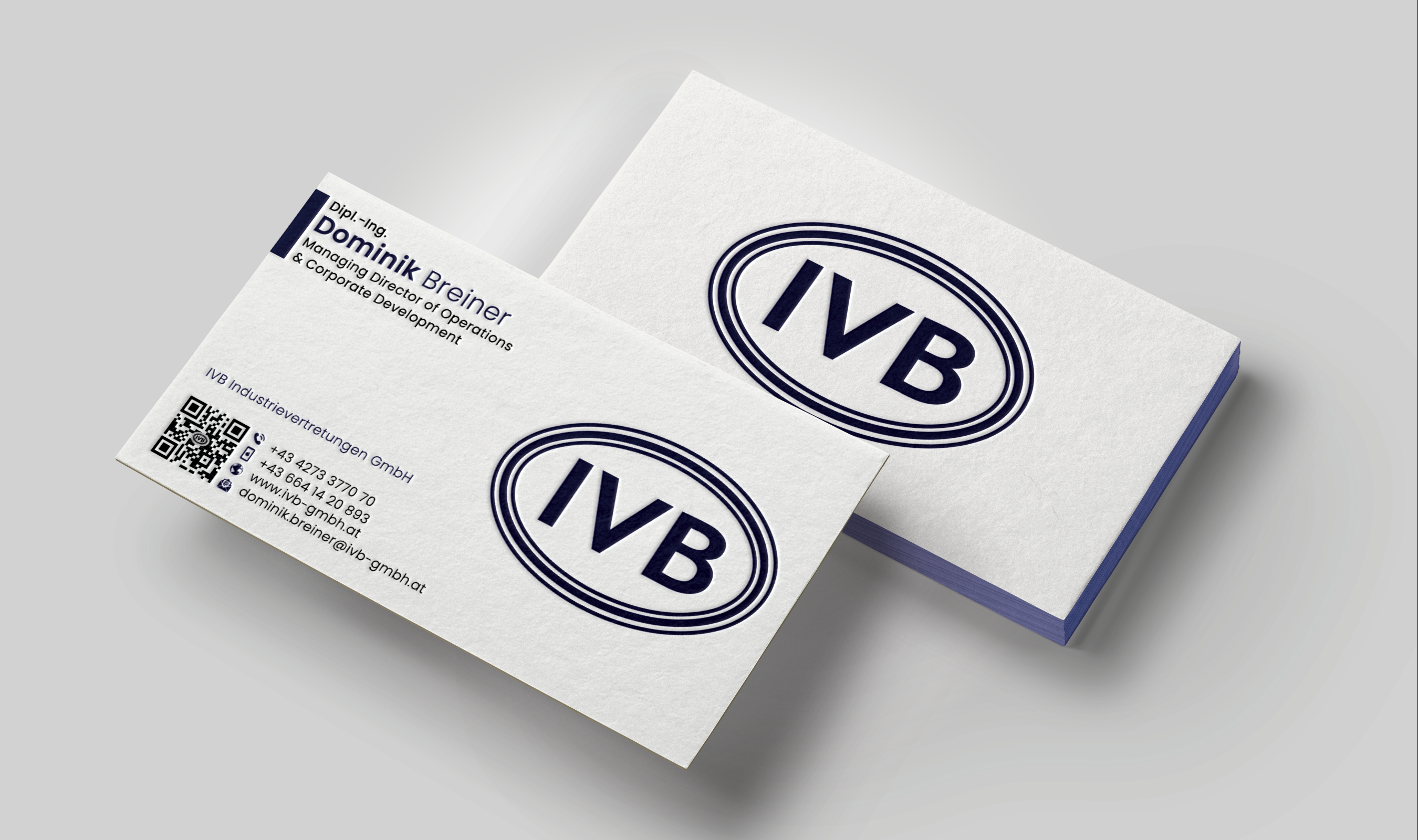 Business Card Design by DesignerShahadat for IVB Industrievertretungen GmbH | Design #34276508
