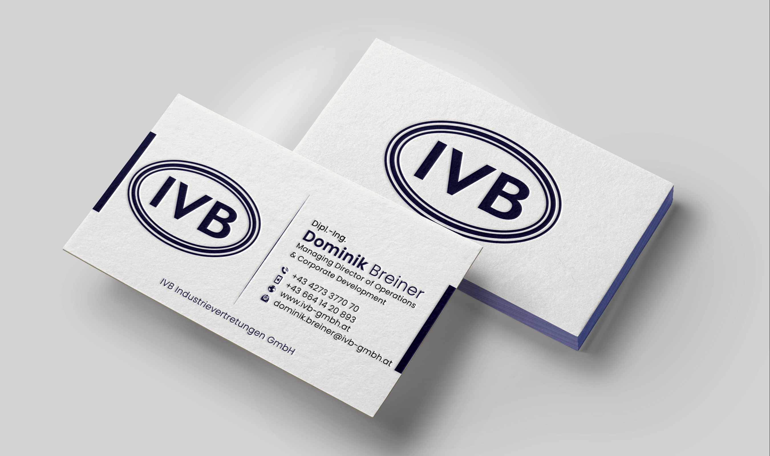Business Card Design by DesignerShahadat for IVB Industrievertretungen GmbH | Design #34276512