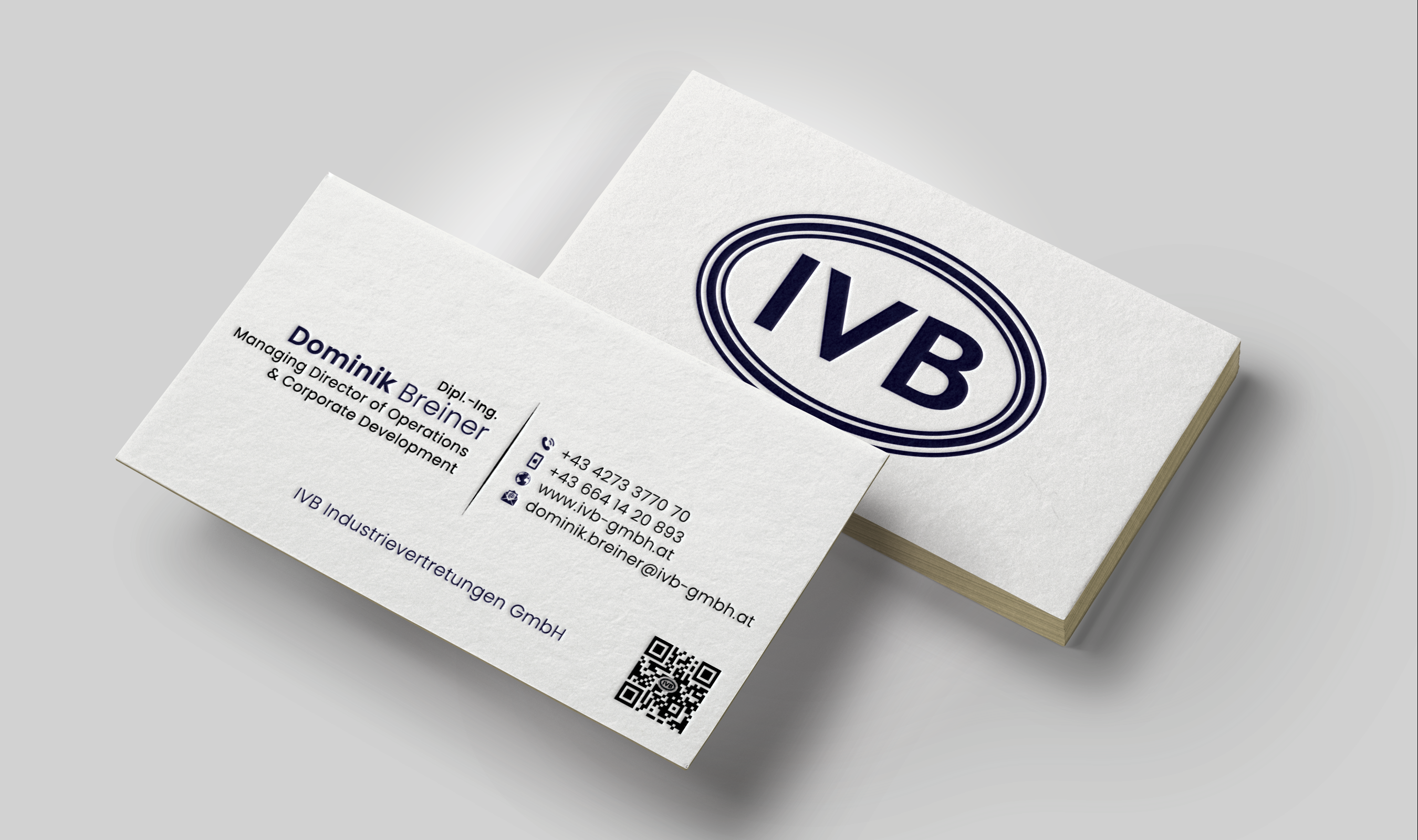 Business Card Design by DesignerShahadat for IVB Industrievertretungen GmbH | Design #34284656