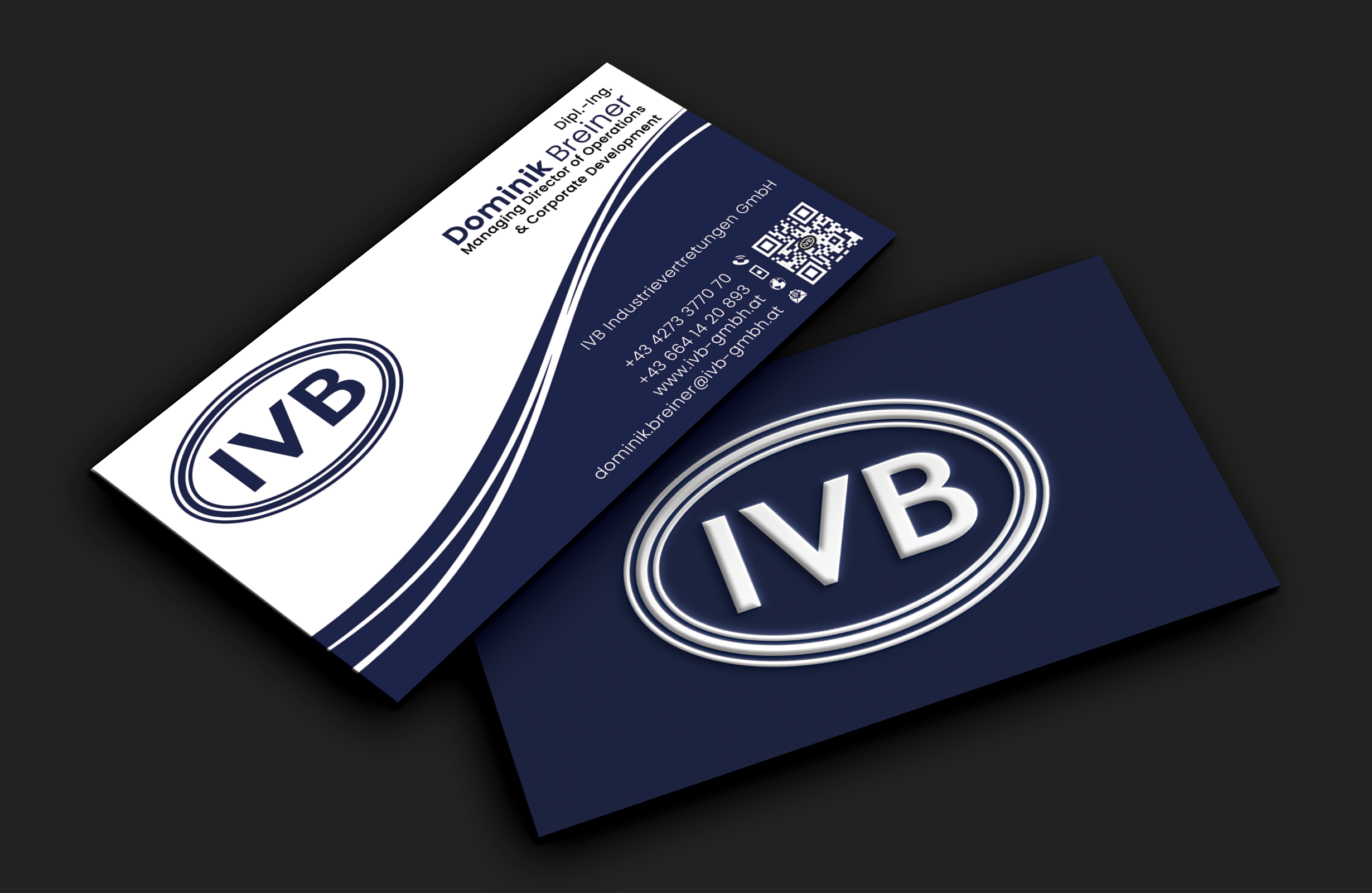 Business Card Design by DesignerShahadat for IVB Industrievertretungen GmbH | Design #34284669