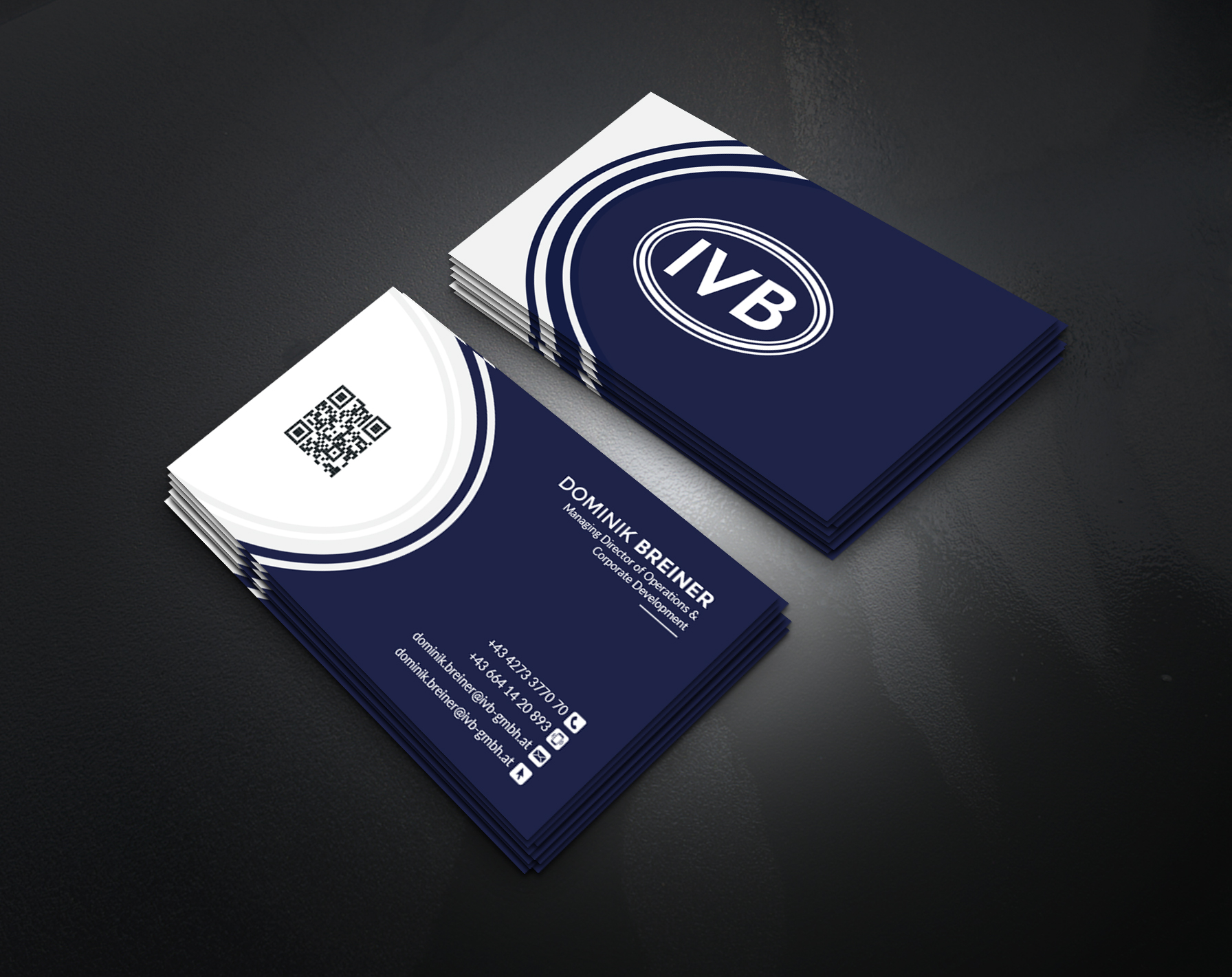 Business Card Design by artbitin for IVB Industrievertretungen GmbH | Design #34250512