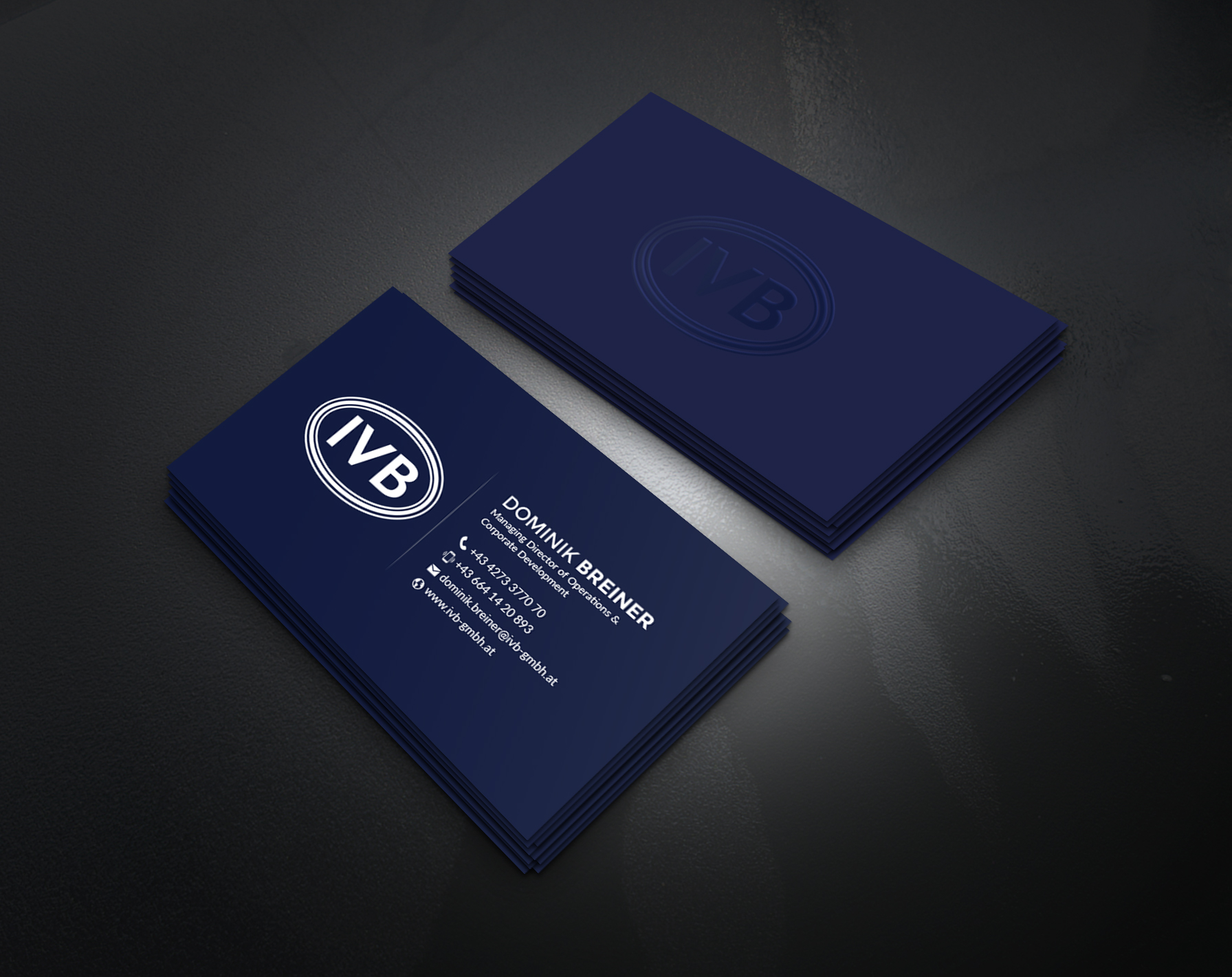 Business Card Design by artbitin for IVB Industrievertretungen GmbH | Design #34250516