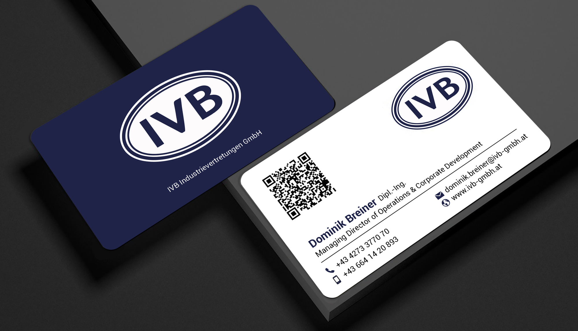 Business Card Design by freelancer75 for IVB Industrievertretungen GmbH | Design #34252842