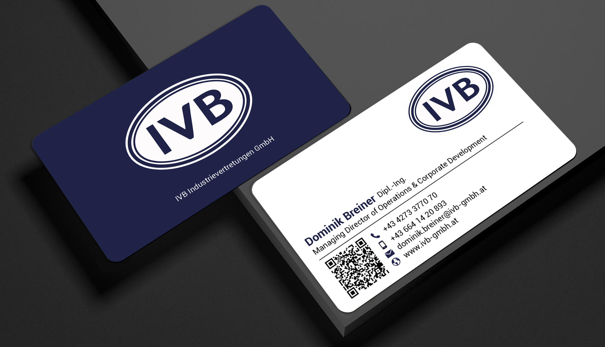 Visitenkarten-Design von designer1975 für IVB Industrievertretungen GmbH | Design #34252870