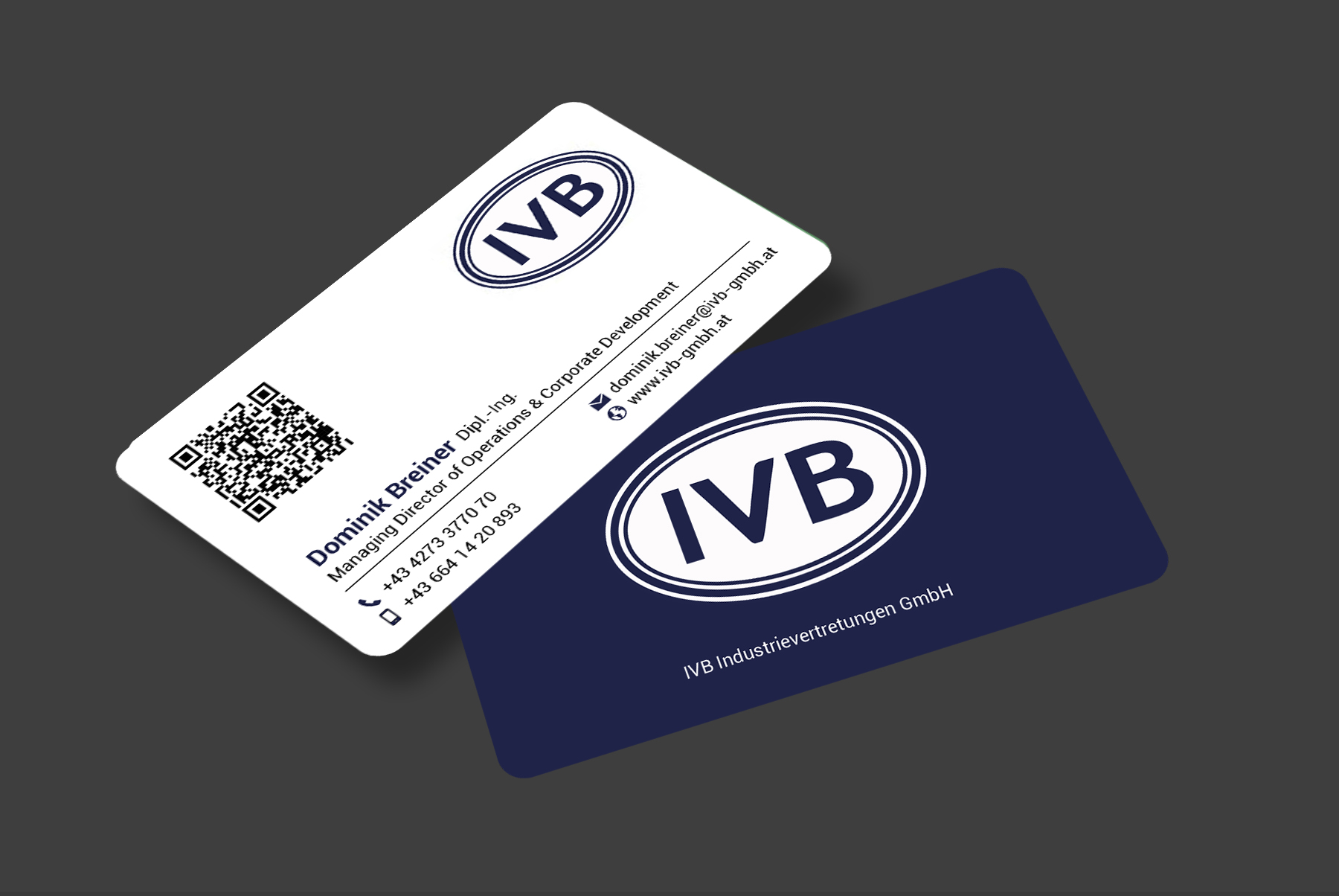 Business Card Design by designer1975 for IVB Industrievertretungen GmbH | Design #34252993