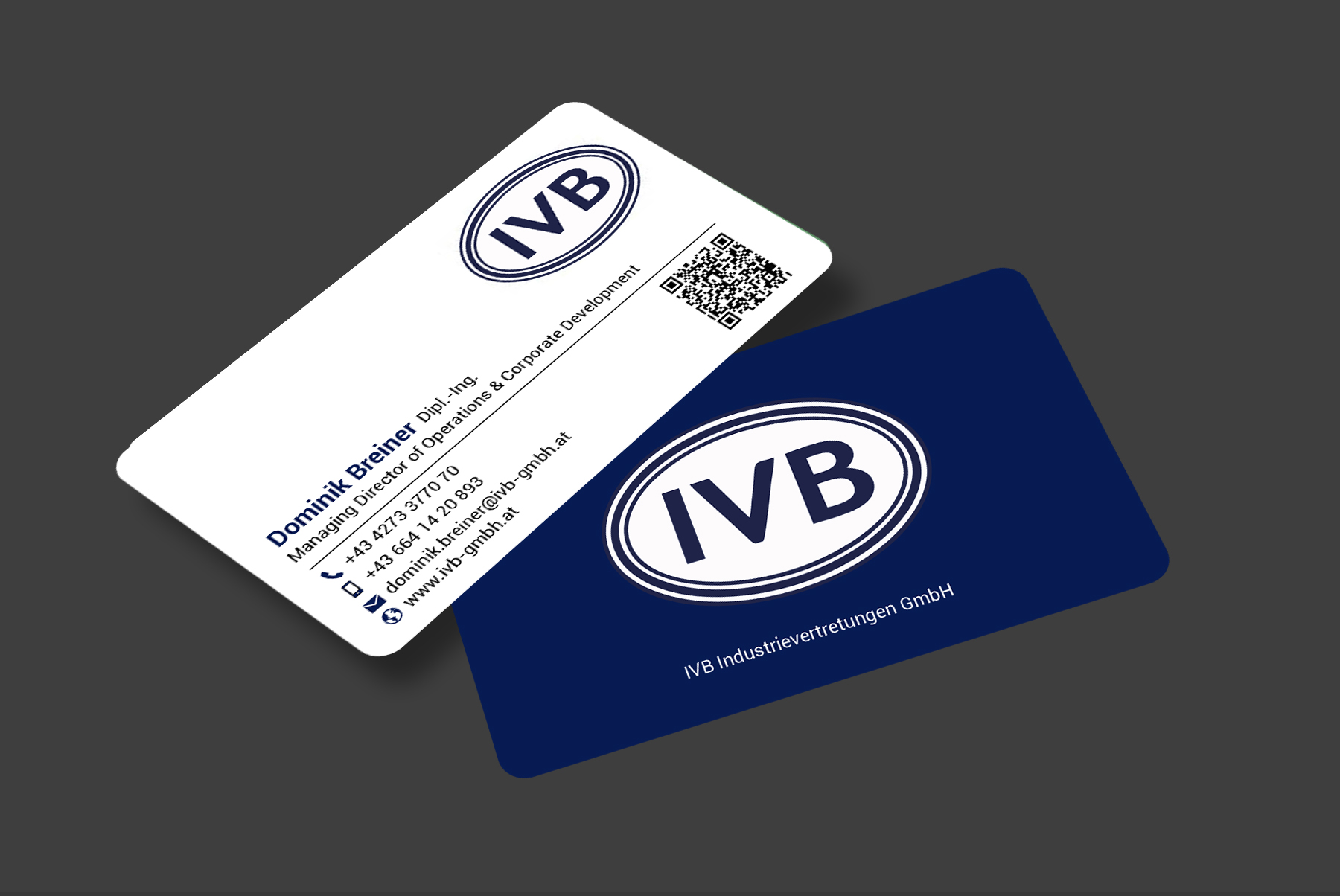 Business Card Design by designer1975 for IVB Industrievertretungen GmbH | Design #34253026