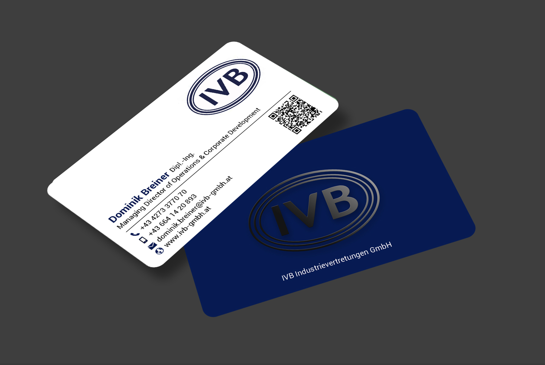 Business Card Design by designer1975 for IVB Industrievertretungen GmbH | Design #34253075