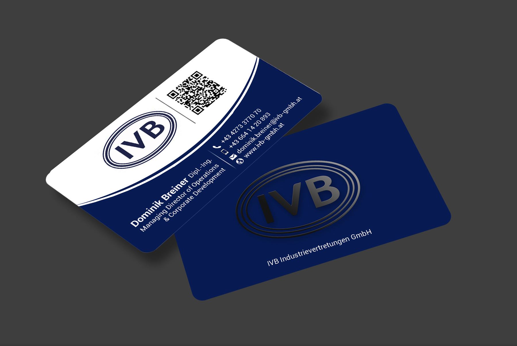 Business Card Design by freelancer75 for IVB Industrievertretungen GmbH | Design #34253342