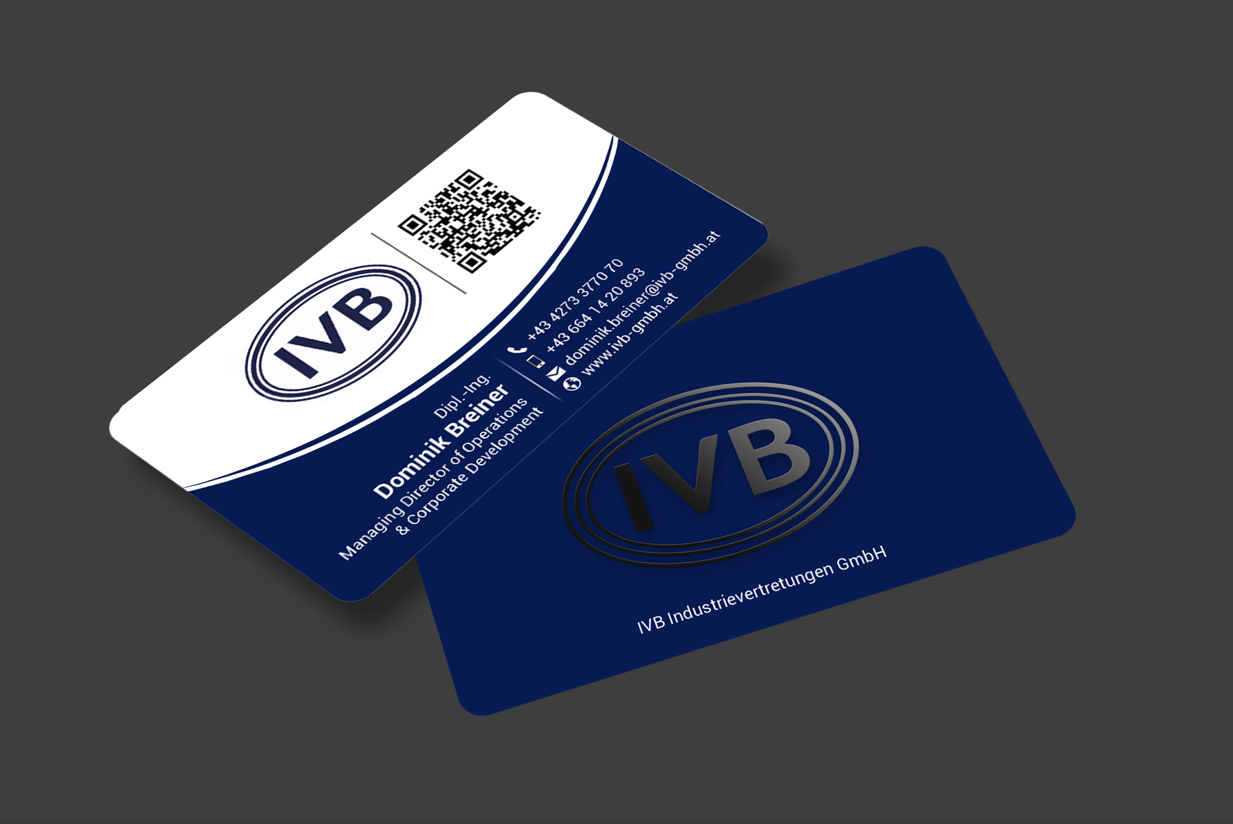 Visitenkarten-Design von designer1975 für IVB Industrievertretungen GmbH | Design #34253509