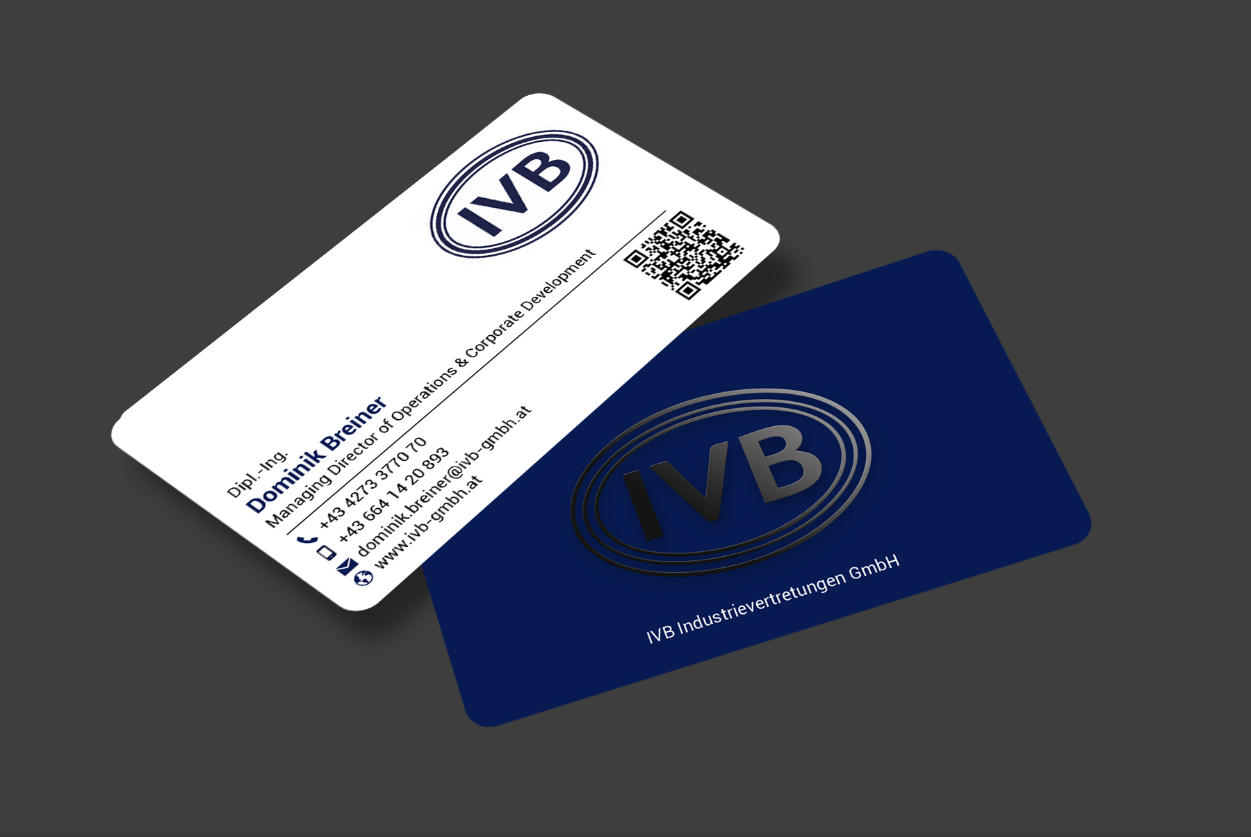 Diseño de Tarjeta de Presentación por designer1975 para IVB Industrievertretungen GmbH | Diseño #34253527