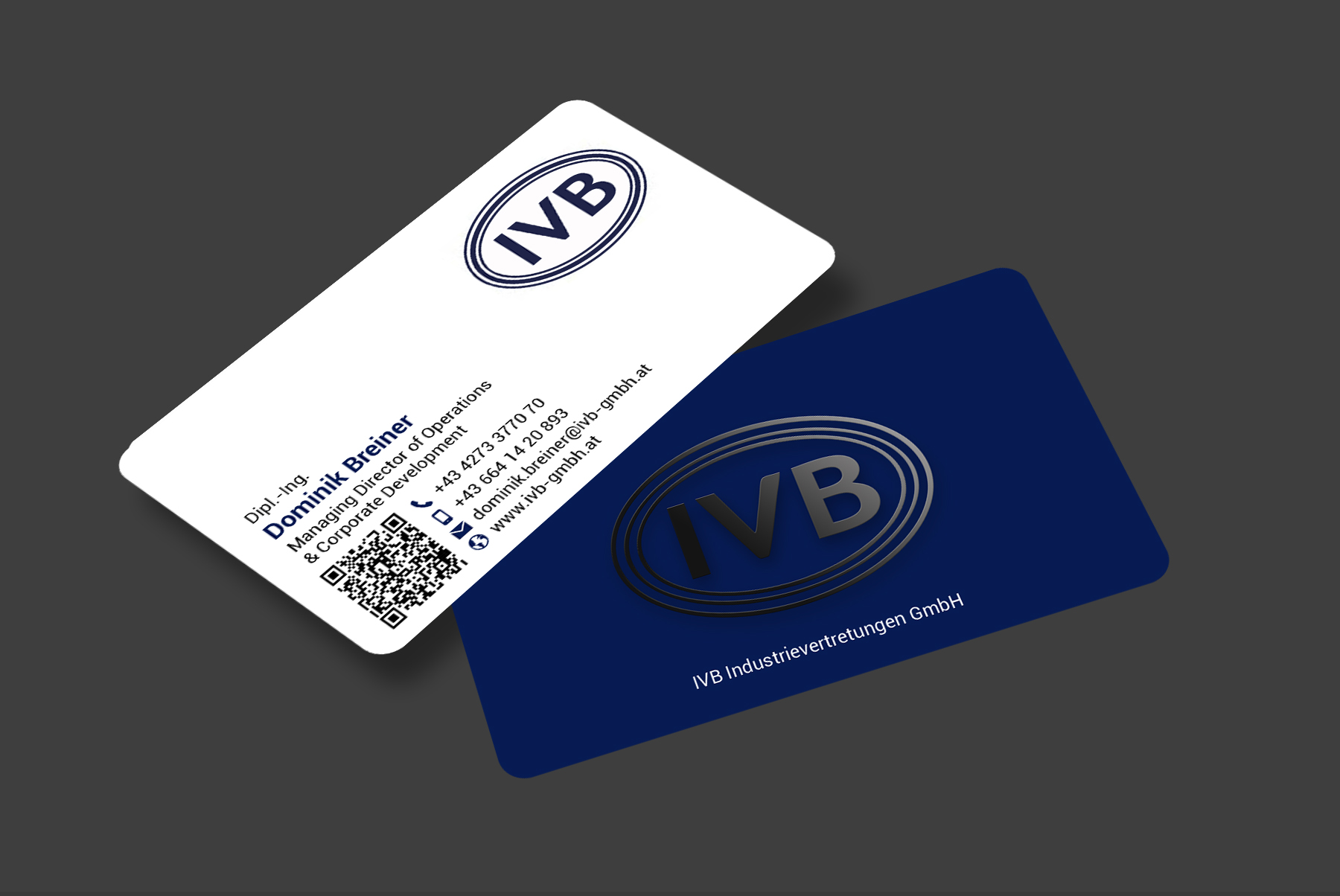 Visitenkarten-Design von designer1975 für IVB Industrievertretungen GmbH | Design #34253569