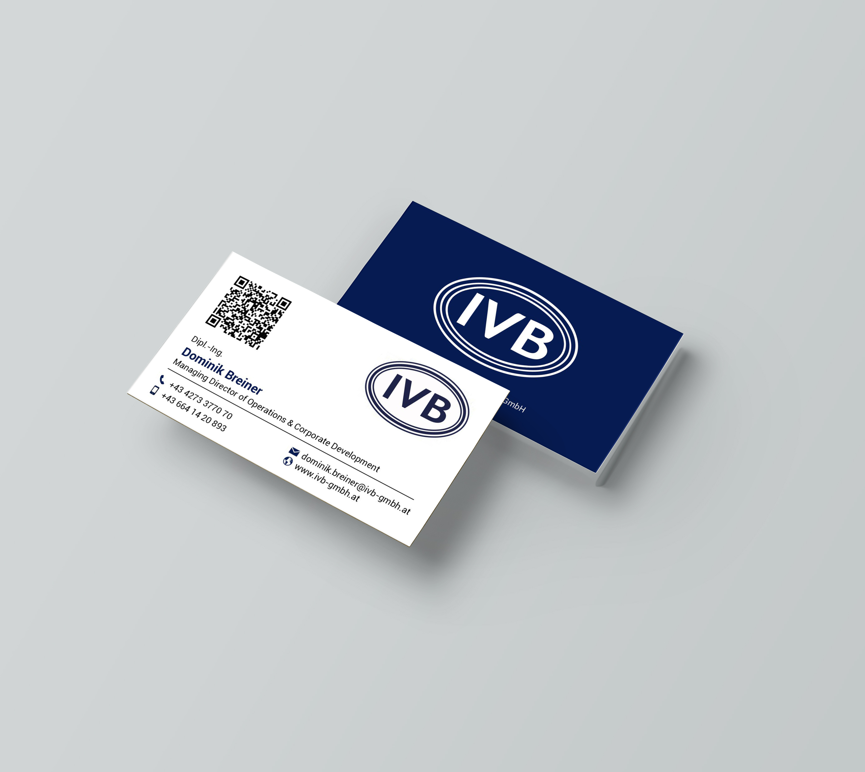 Visitenkarten-Design von designer1975 für IVB Industrievertretungen GmbH | Design #34269715