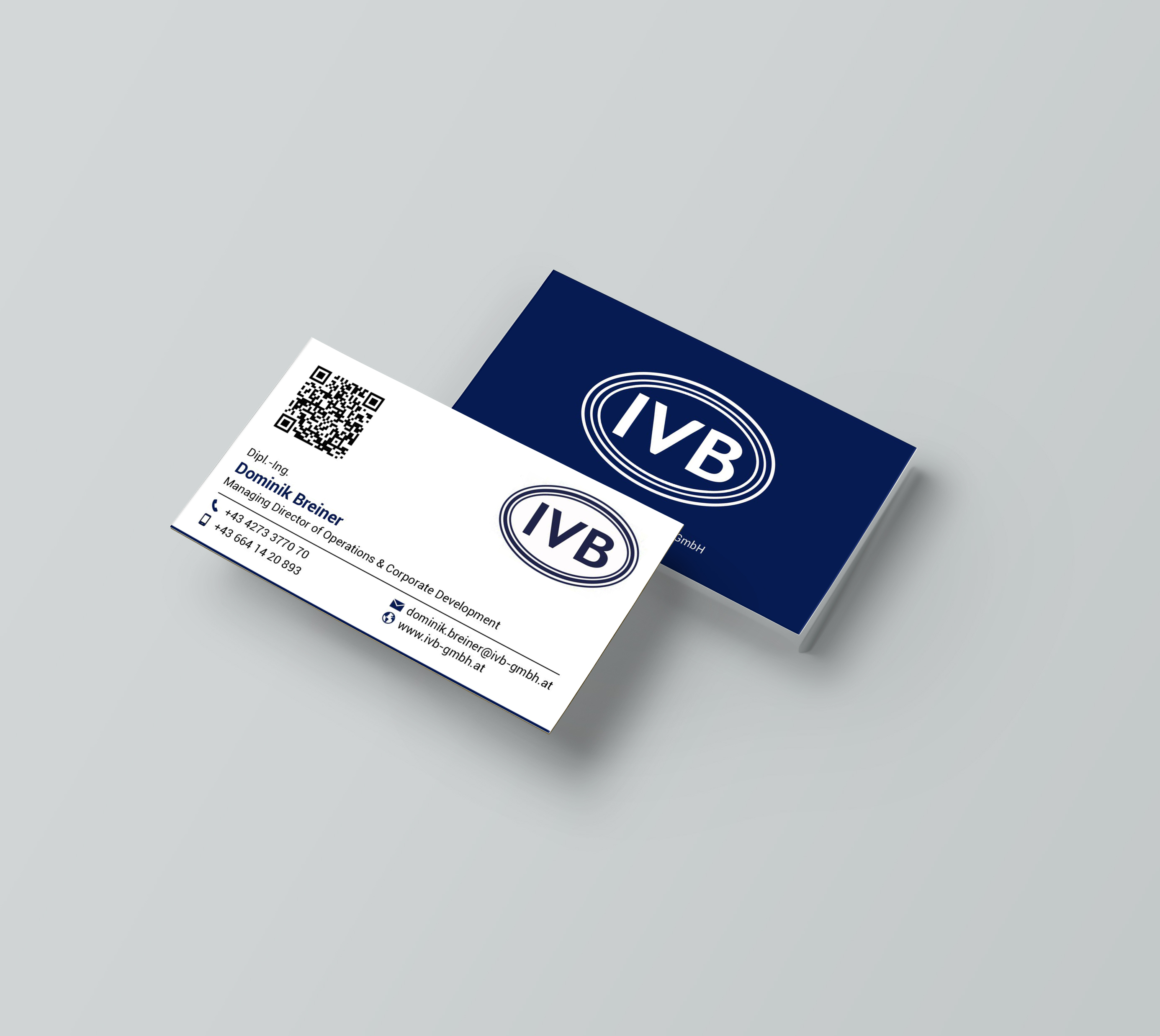Business Card Design by designer1975 for IVB Industrievertretungen GmbH | Design #34269771