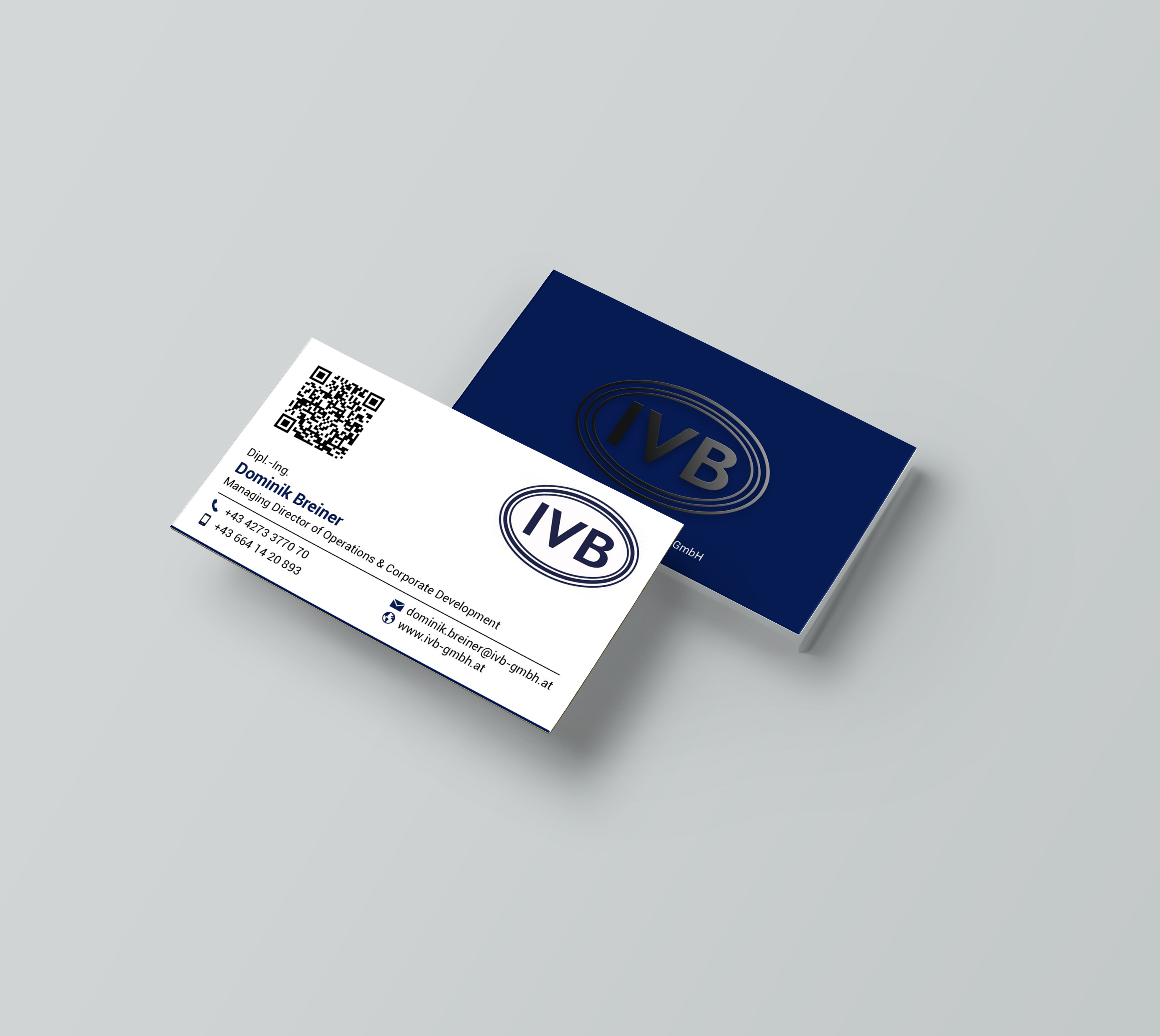 Business Card Design by designer1975 for IVB Industrievertretungen GmbH | Design #34270456