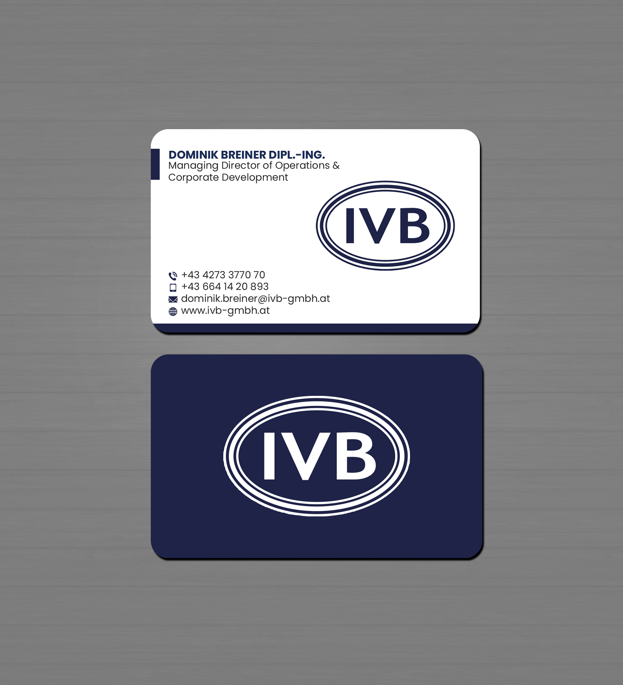 Diseño de Tarjeta de Presentación por Creations Box 2015 para IVB Industrievertretungen GmbH | Diseño #34254799
