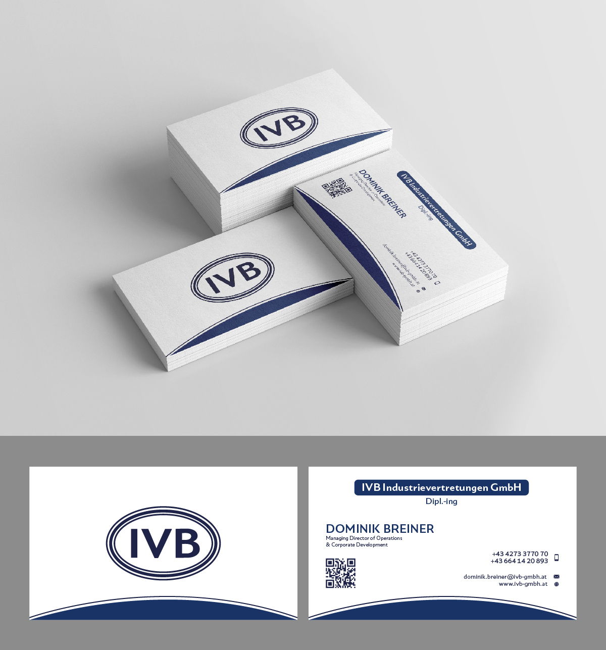 Business Card Design by fly  design for IVB Industrievertretungen GmbH | Design #34258252