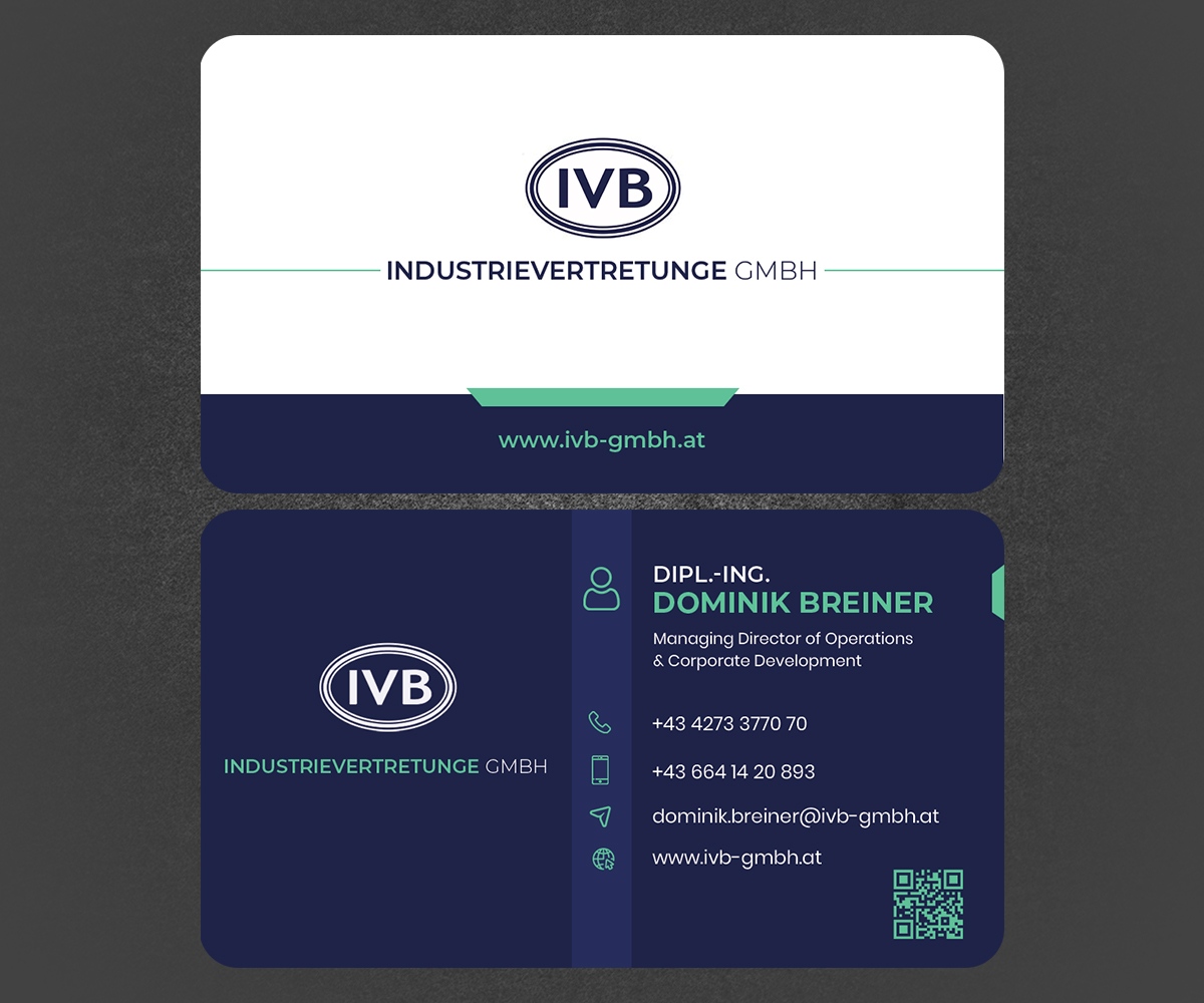 Visitenkarten-Design von rainbowmagic2017 für IVB Industrievertretungen GmbH | Design #34275070