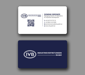 Design de Carte de Visite par Uttom 2 pour IVB Industrievertretungen GmbH | Design : #34249253