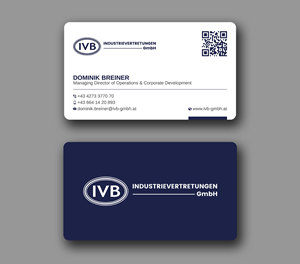 Design de Carte de Visite par Uttom 2 pour IVB Industrievertretungen GmbH | Design : #34249254