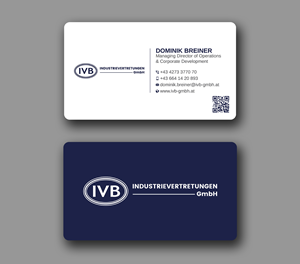 Design de Carte de Visite par Uttom 2 pour IVB Industrievertretungen GmbH | Design : #34249255