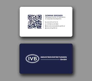 Design de Carte de Visite par Uttom 2 pour IVB Industrievertretungen GmbH | Design : #34249256