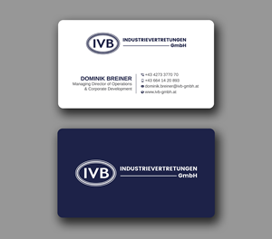 Design de Carte de Visite par Uttom 2 pour IVB Industrievertretungen GmbH | Design : #34249268