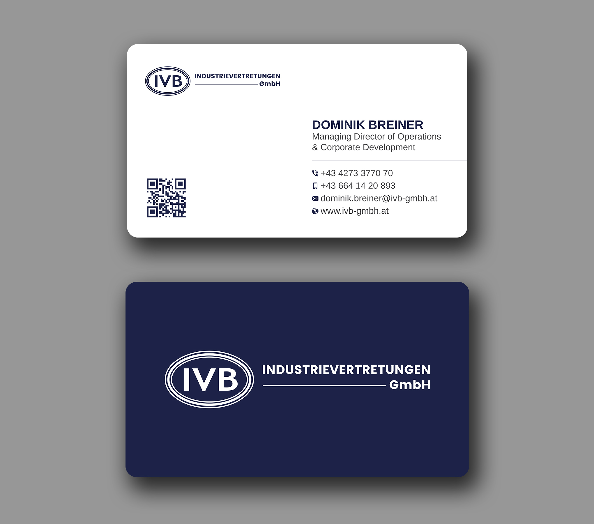 Business Card Design by Uttom 2 for IVB Industrievertretungen GmbH | Design #34249271