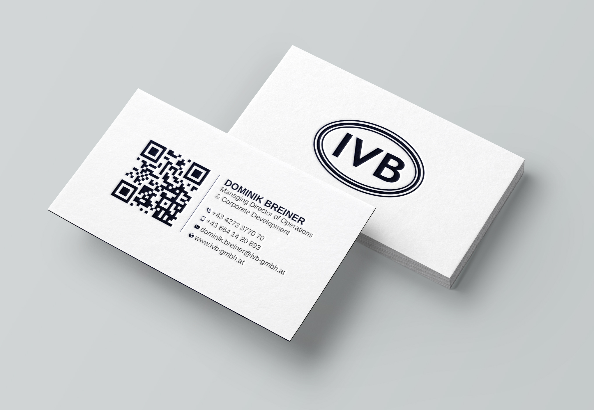 Business Card Design by Uttom 2 for IVB Industrievertretungen GmbH | Design #34249290