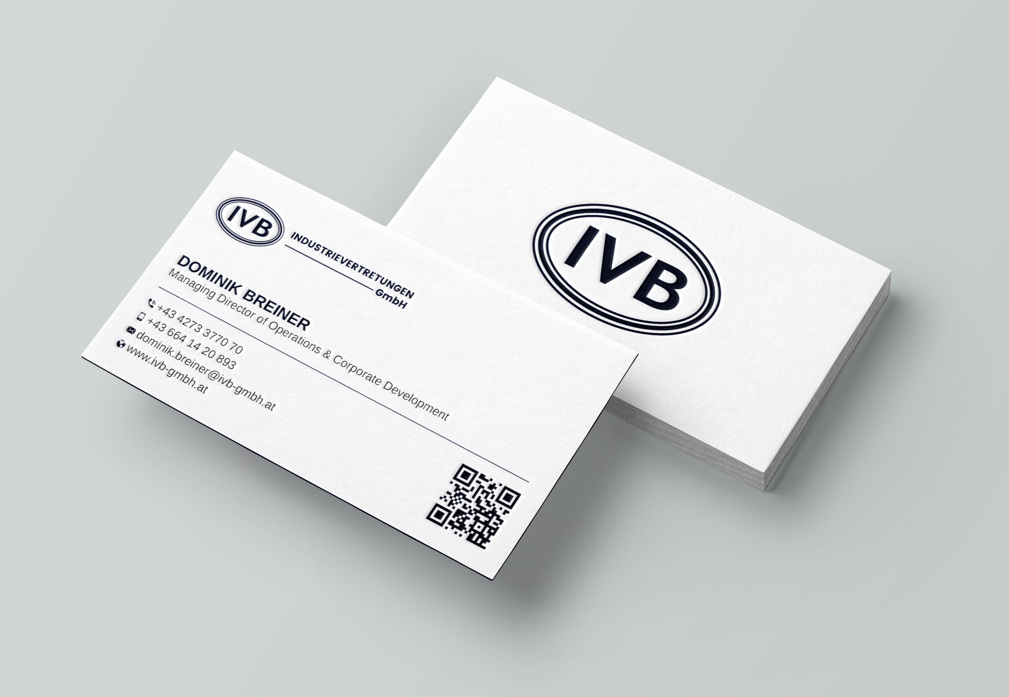 Business Card Design by Uttom 2 for IVB Industrievertretungen GmbH | Design #34249291