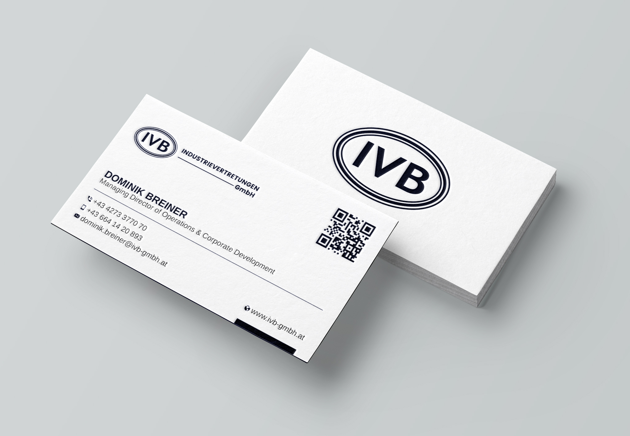 Business Card Design by Uttom 2 for IVB Industrievertretungen GmbH | Design #34249293